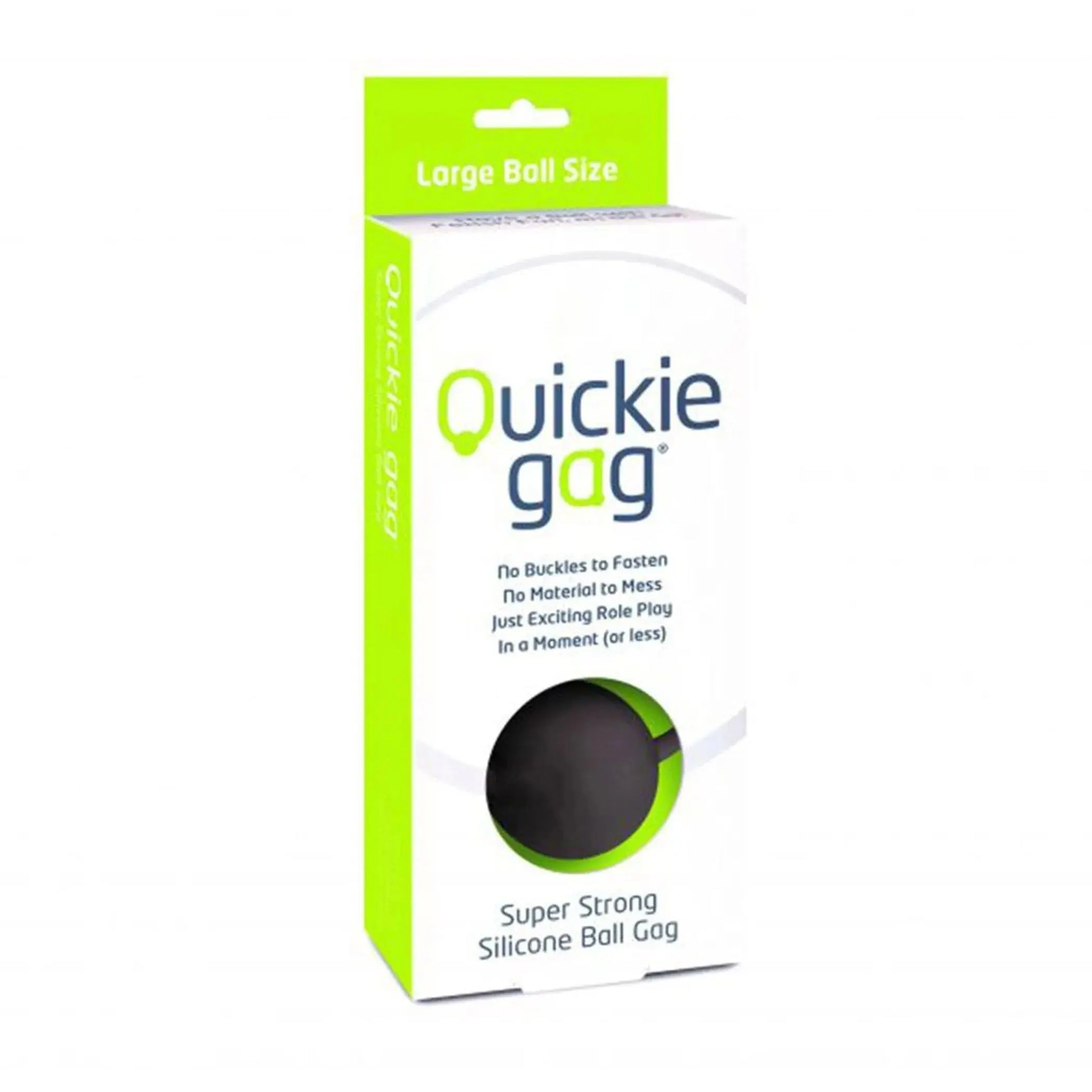 QUICKIE BALL GAG BLACK LARGE Creative Conceptions