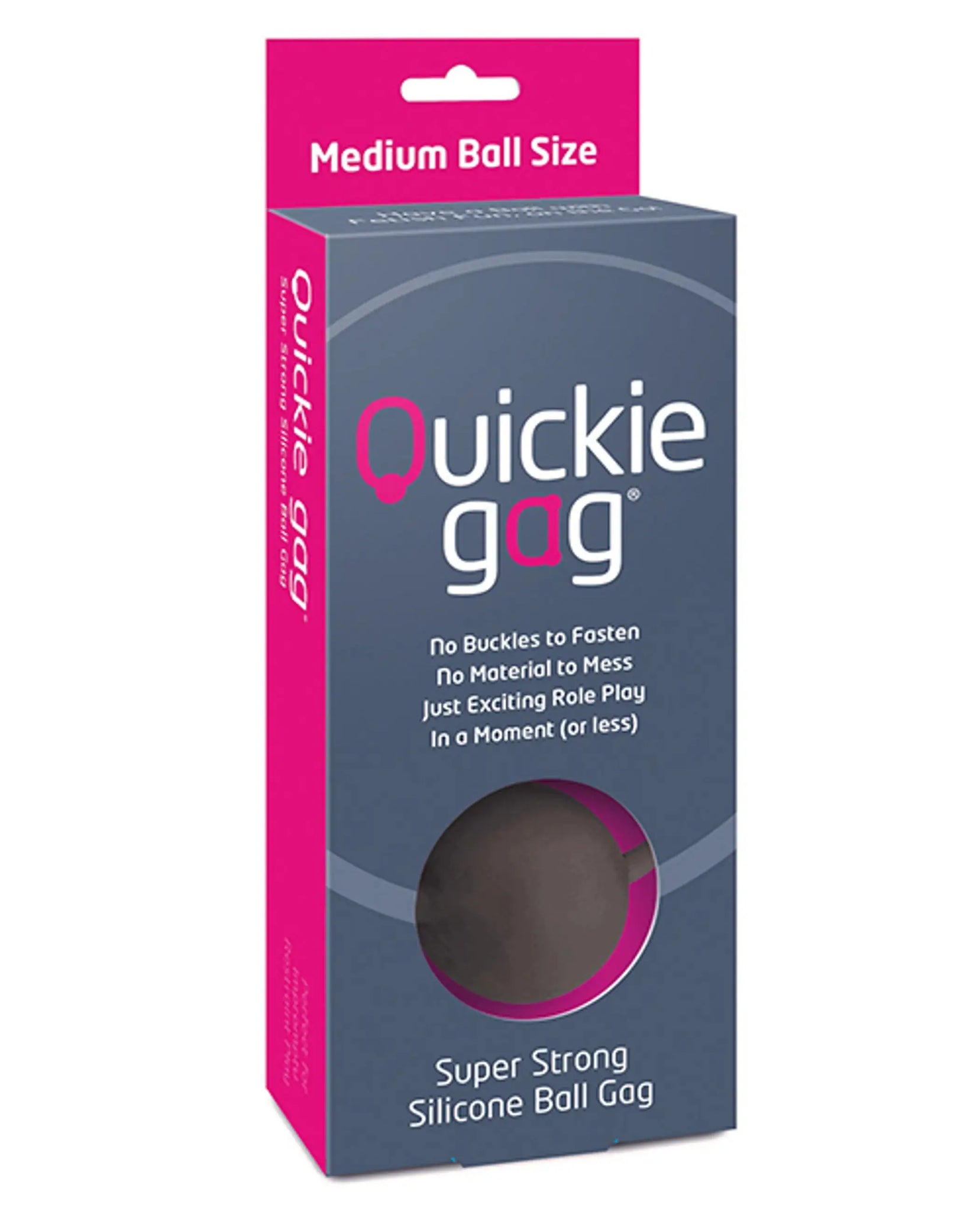 QUICKIE BALL GAG MEDIUM BLACK Creative Conceptions