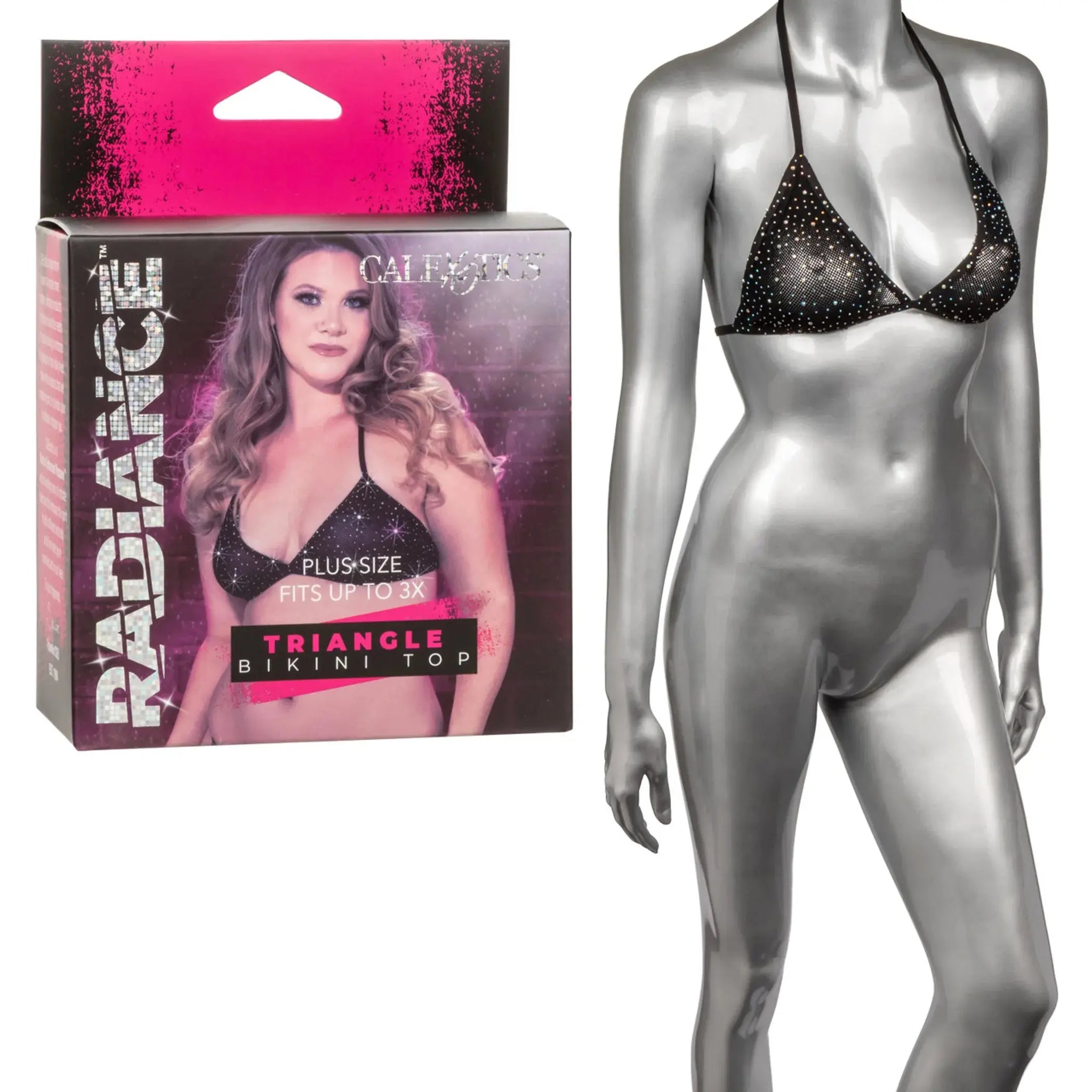 RADIANCE PLUS SIZE TRIANGLE BIKINI TOP California Exotic Novelties
