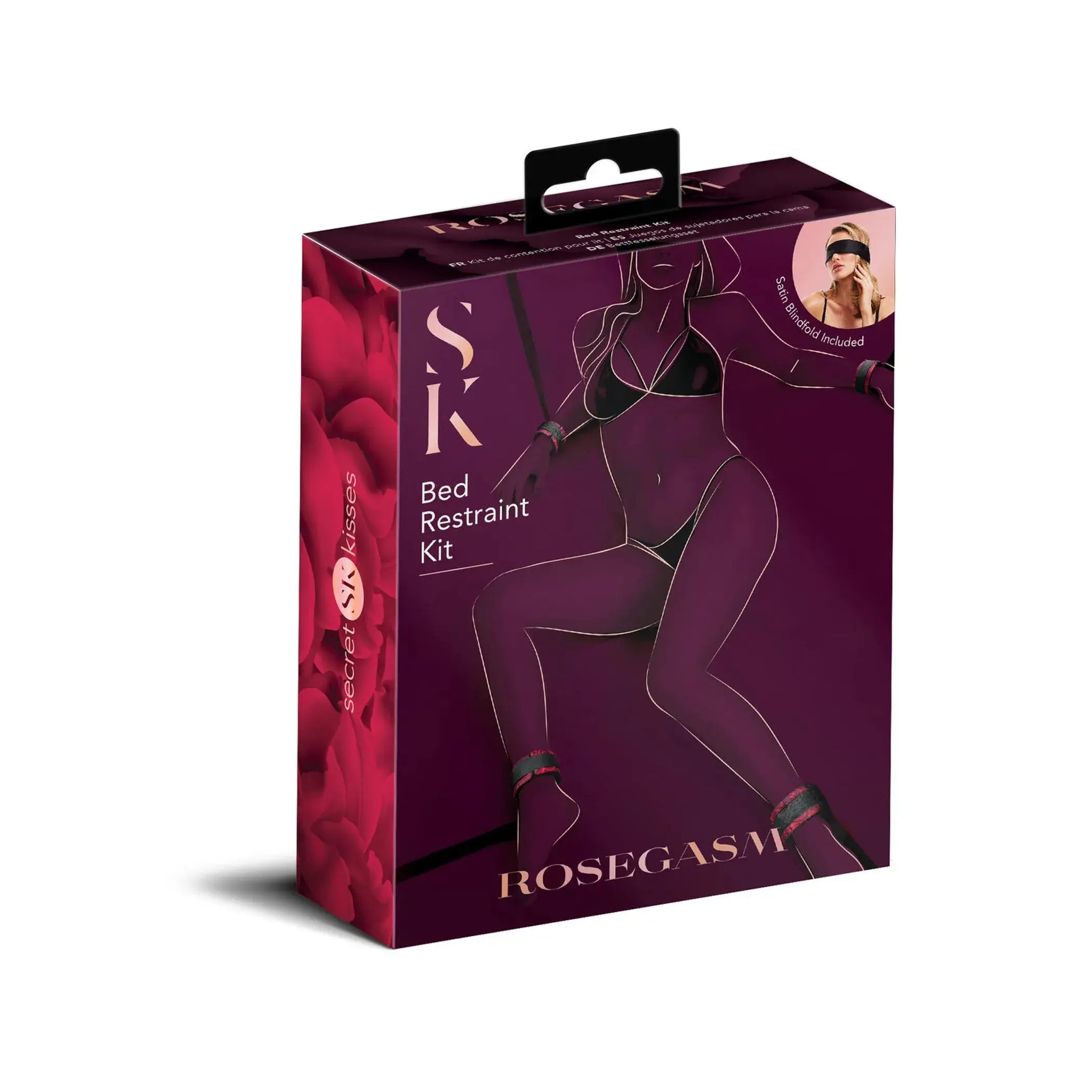 ROSEGASM BED RESTRAINT KIT W/ BLINDFOLD X-Gen Products