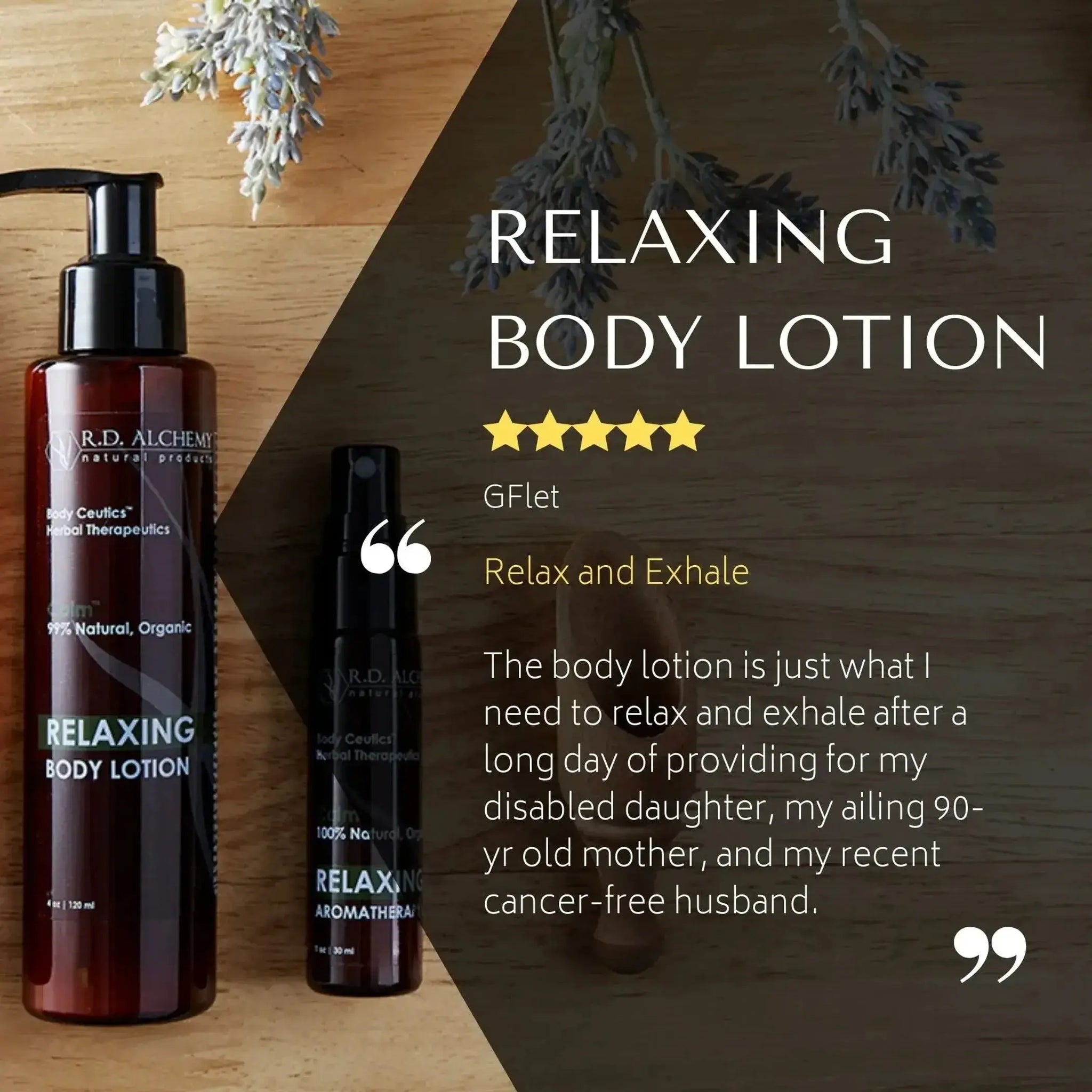 Relaxing Body Lotion R.D. Alchemy Natural Products