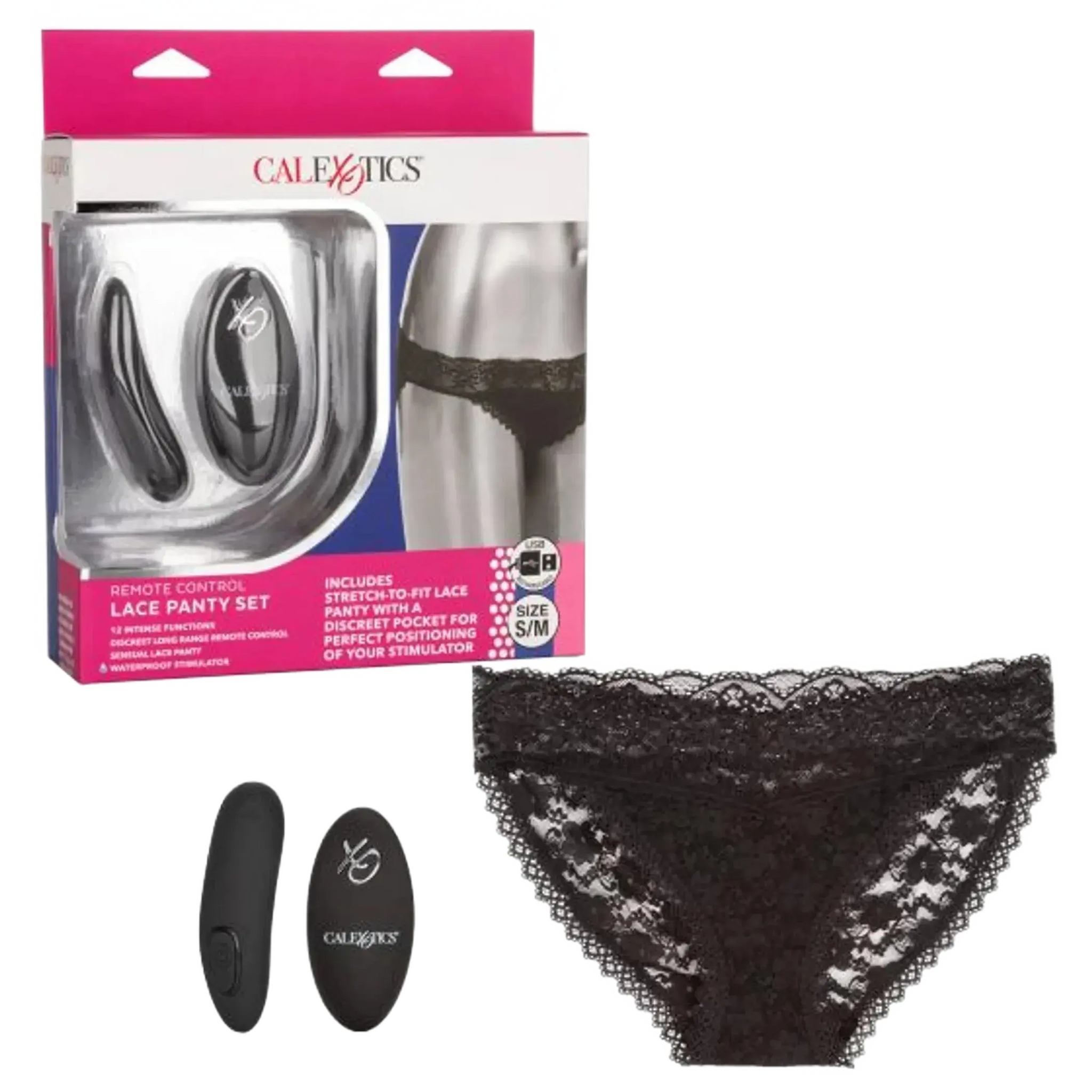 REMOTE CONTROL LACE PANTY SET California Exotic Novelties