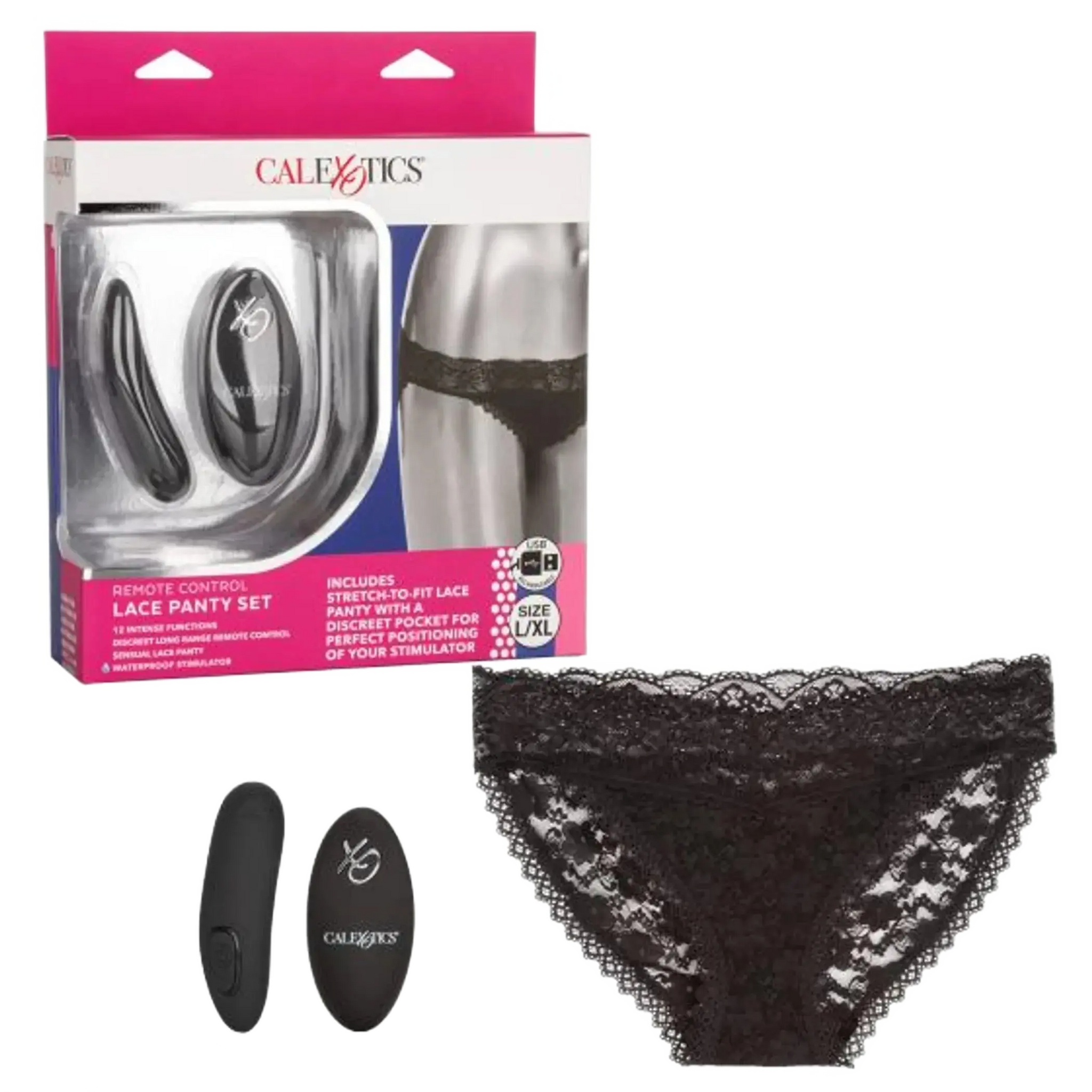 REMOTE CONTROL LACE PANTY SET California Exotic Novelties