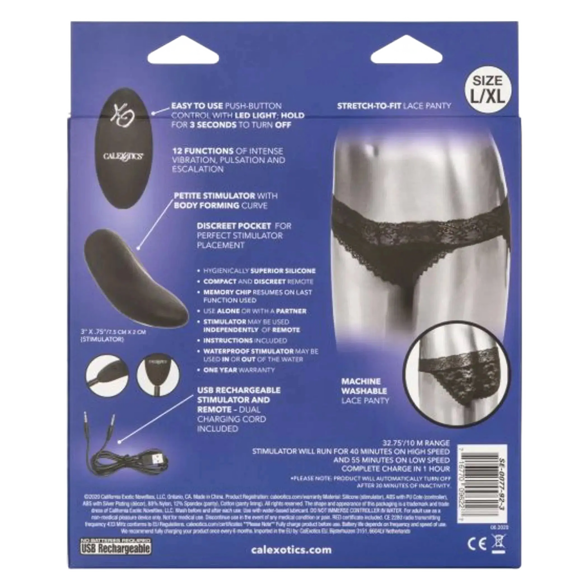 REMOTE CONTROL LACE PANTY SET California Exotic Novelties