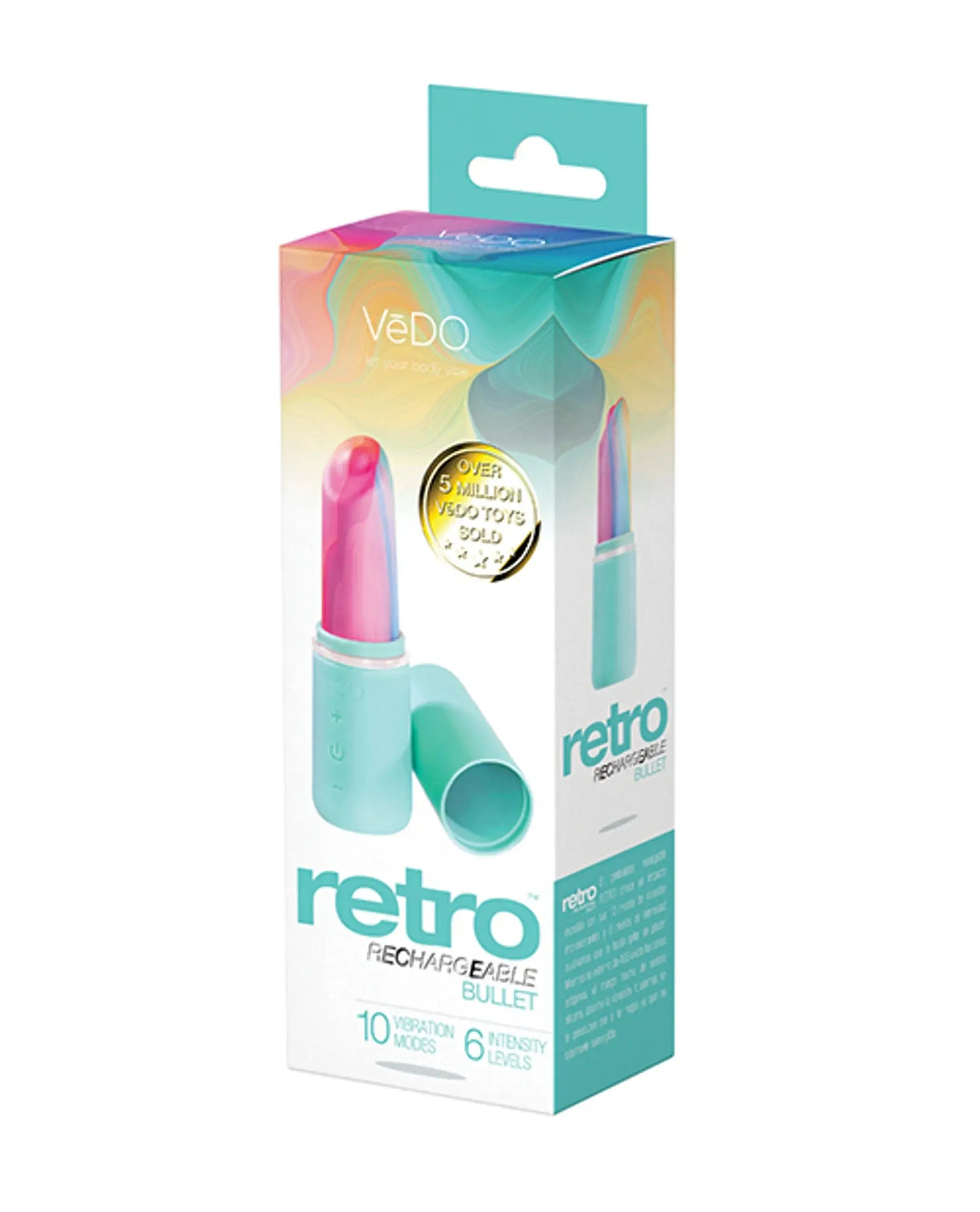 Retro Rechargeable Bullet Turquoise Vedo