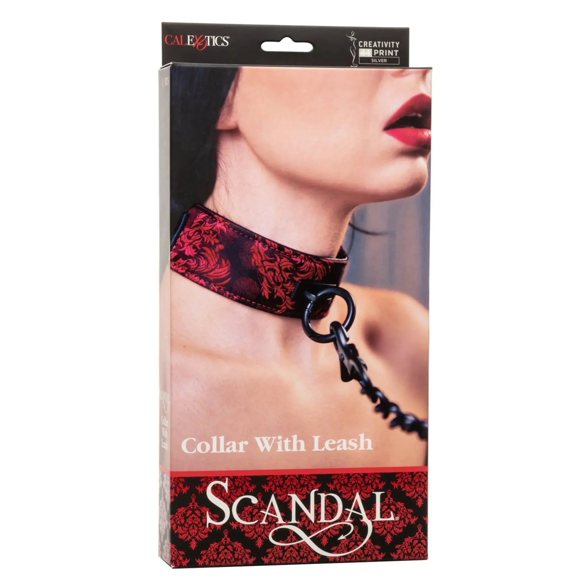 SCANDAL COLLAR WITH LEASH California Exotic Novelties