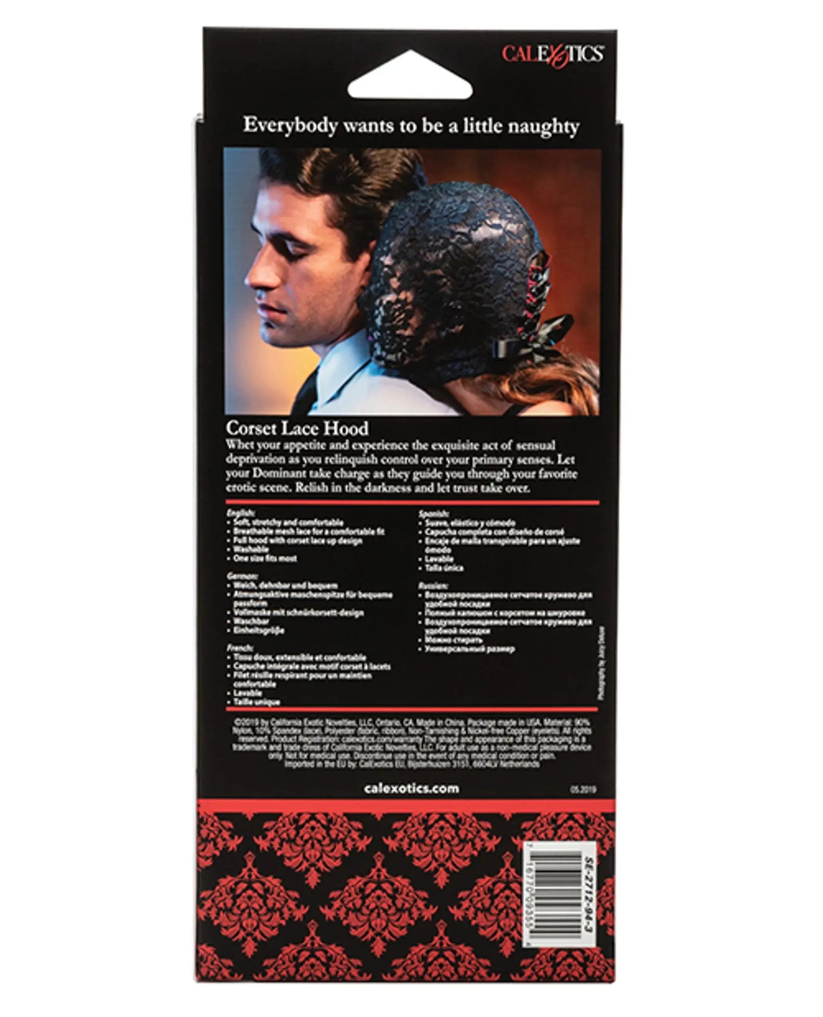 SCANDAL CORSET LACE HOOD California Exotic Novelties