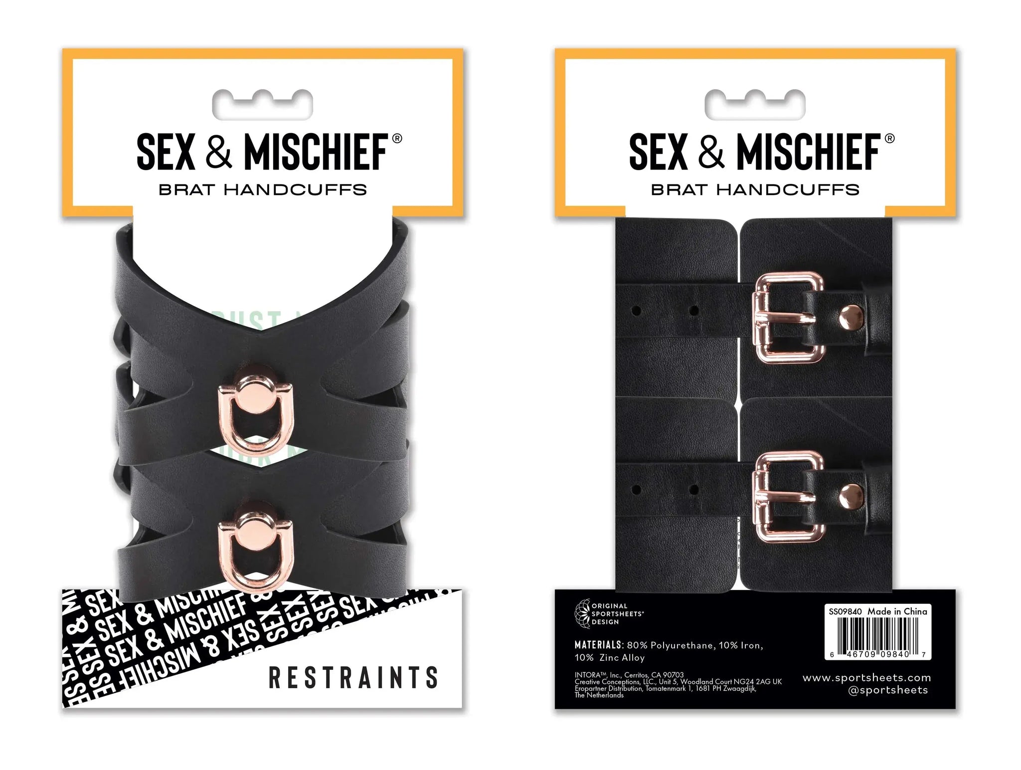S&M BRAT HANDCUFFS Sport Sheets