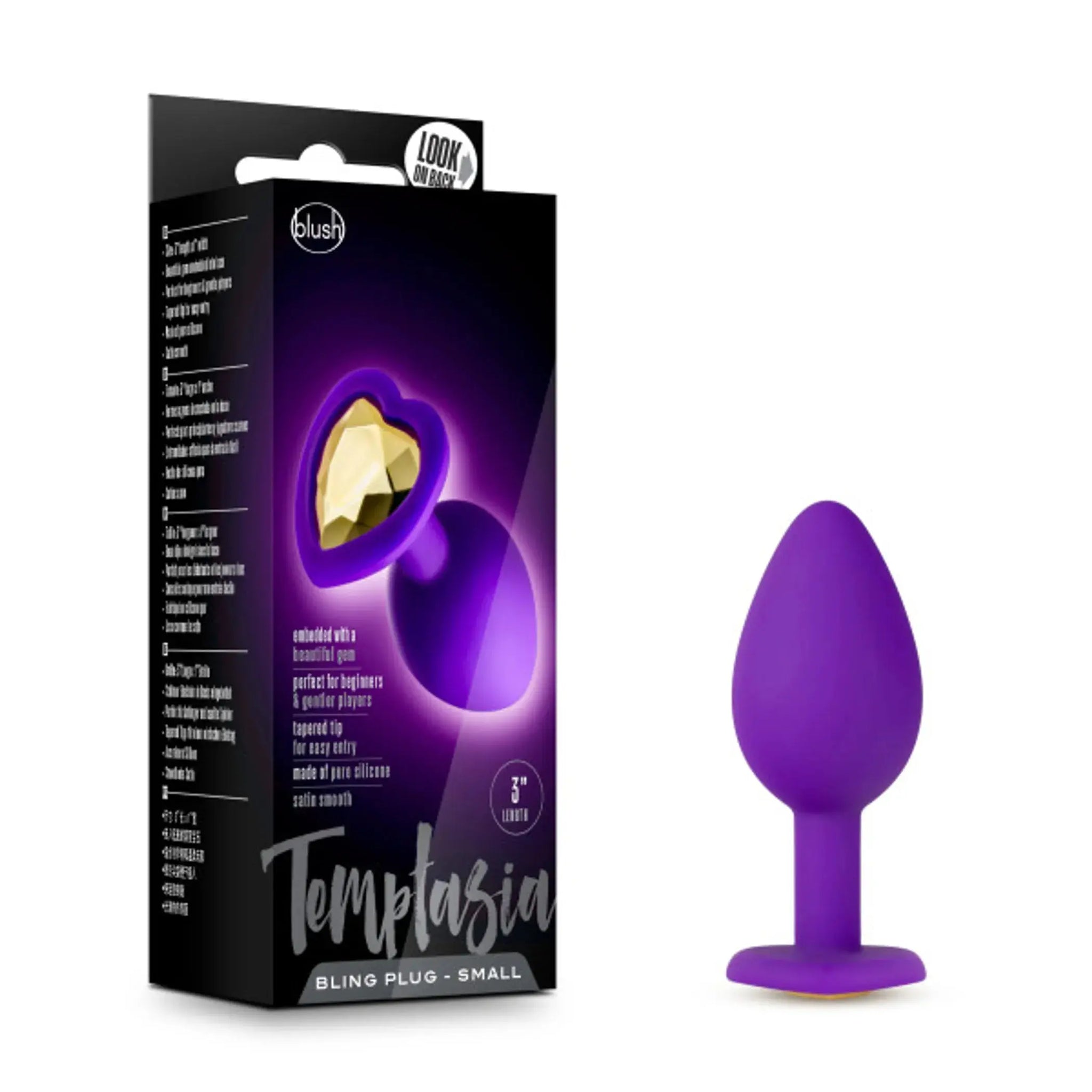 TEMPTASIA BLING PLUG SMALL PURPLE Blush Novelties