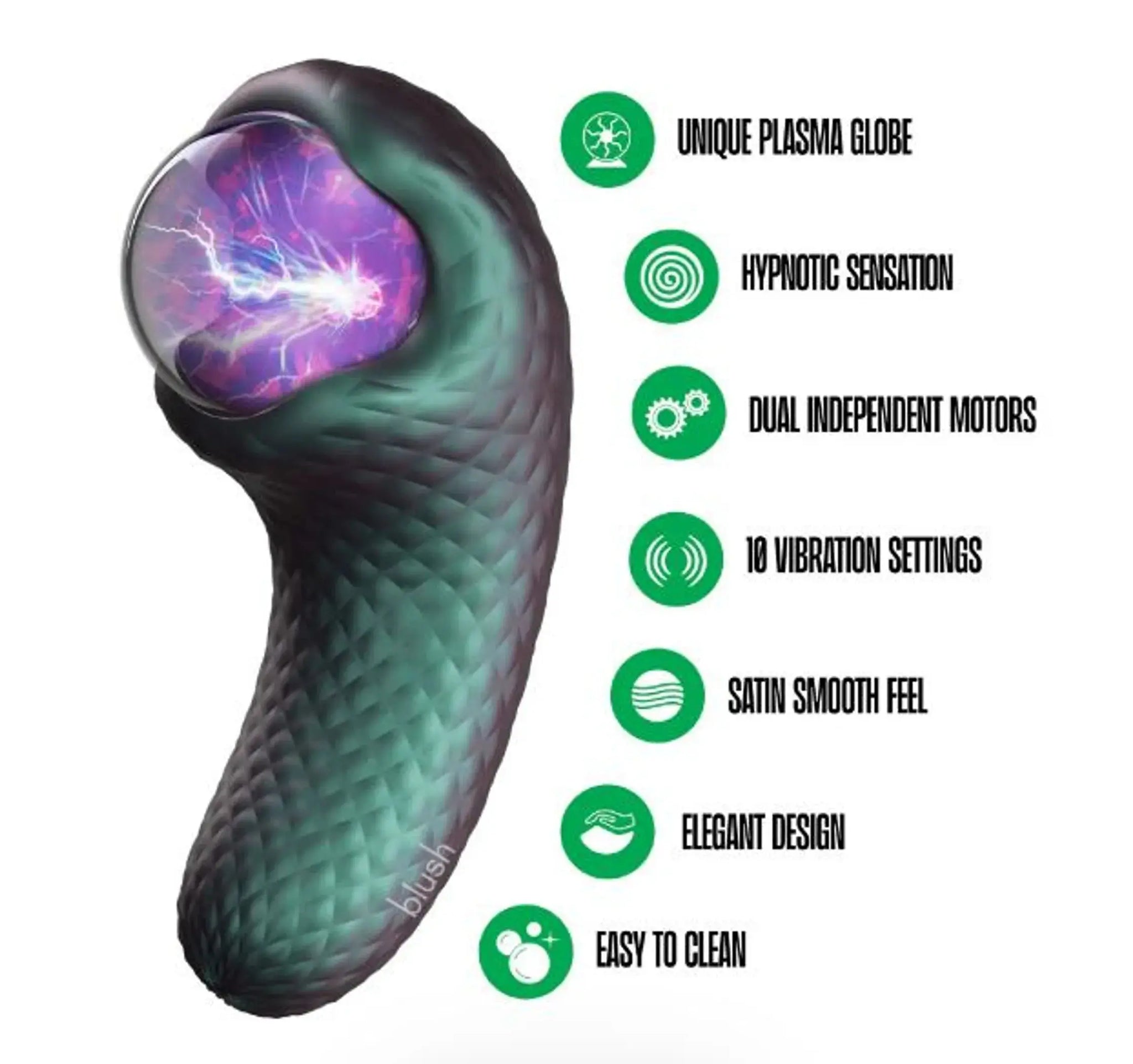 TEMPTASIA ENCHANTED SERPENT DARK MILLENIA Blush Novelties