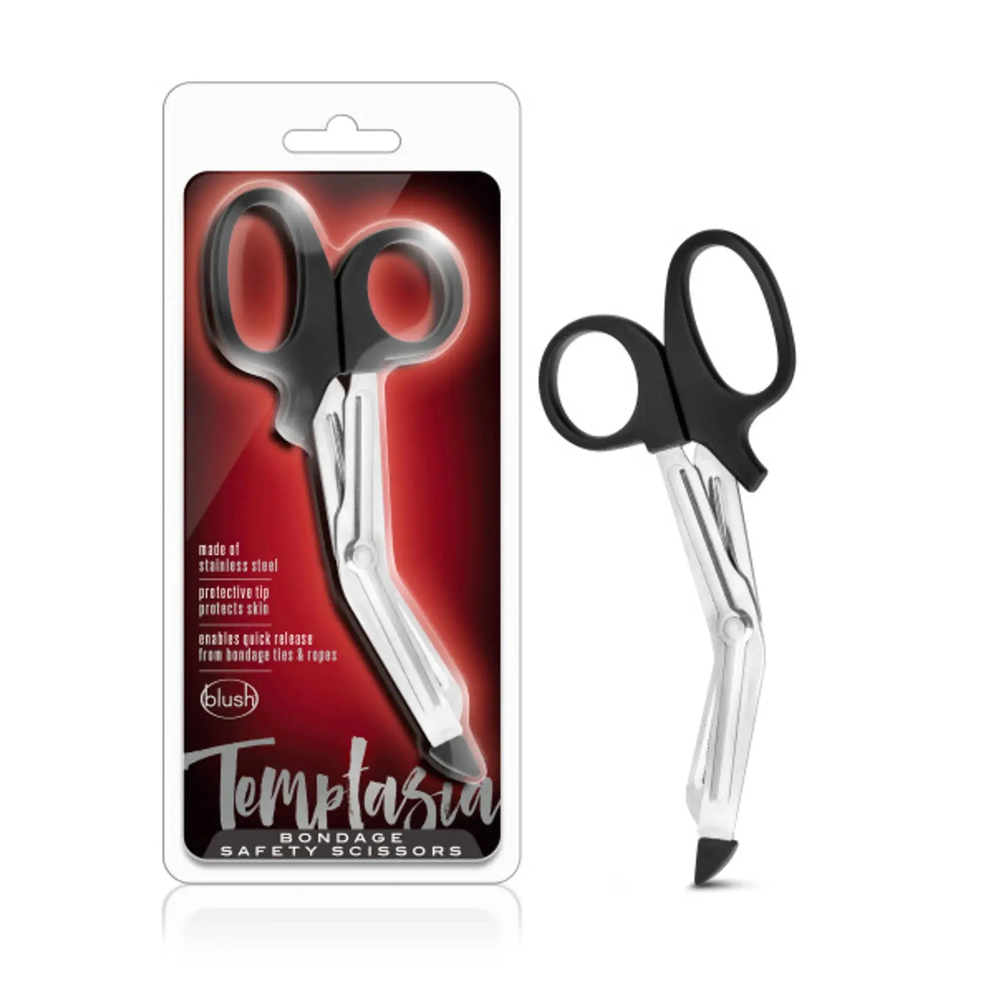 TEMPTASIA SAFETY SCISSORS BLACK Blush Novelties