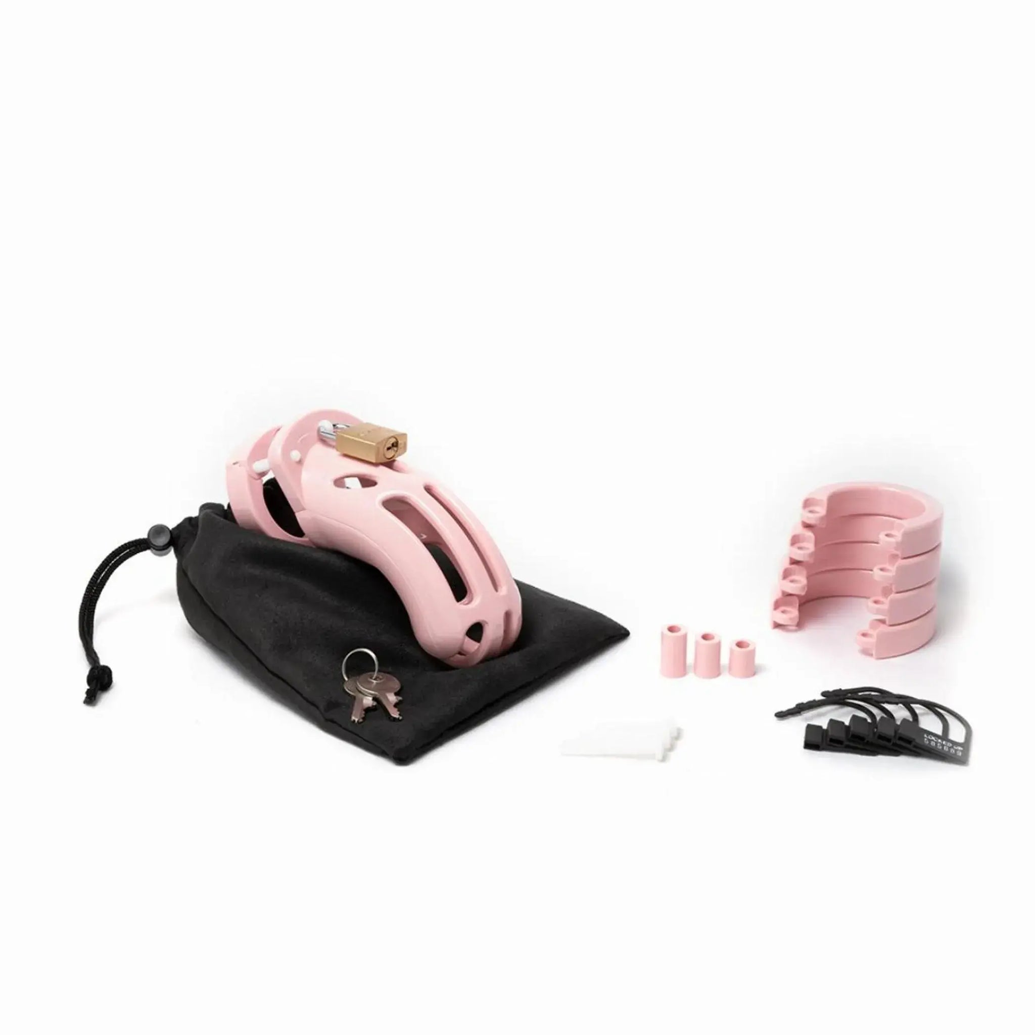 THE CURVE PINK KIT W/ 3.75 CAGE COMPLETE " CBX Male Chastity