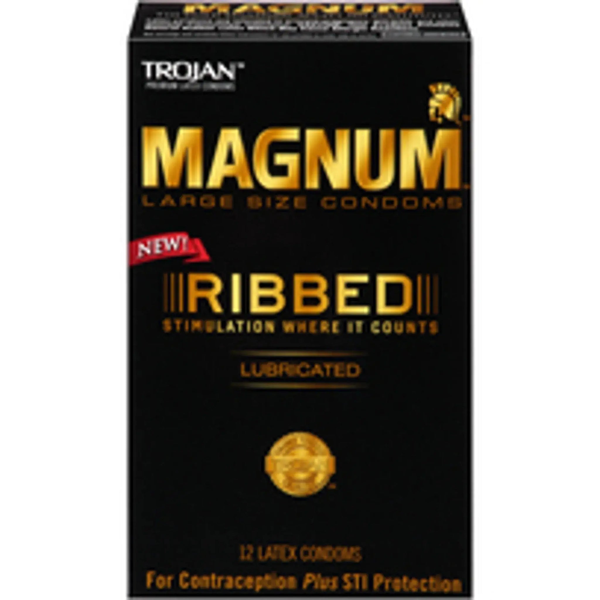 TROJAN MAGNUM RIBBED 12 PACK Trojan