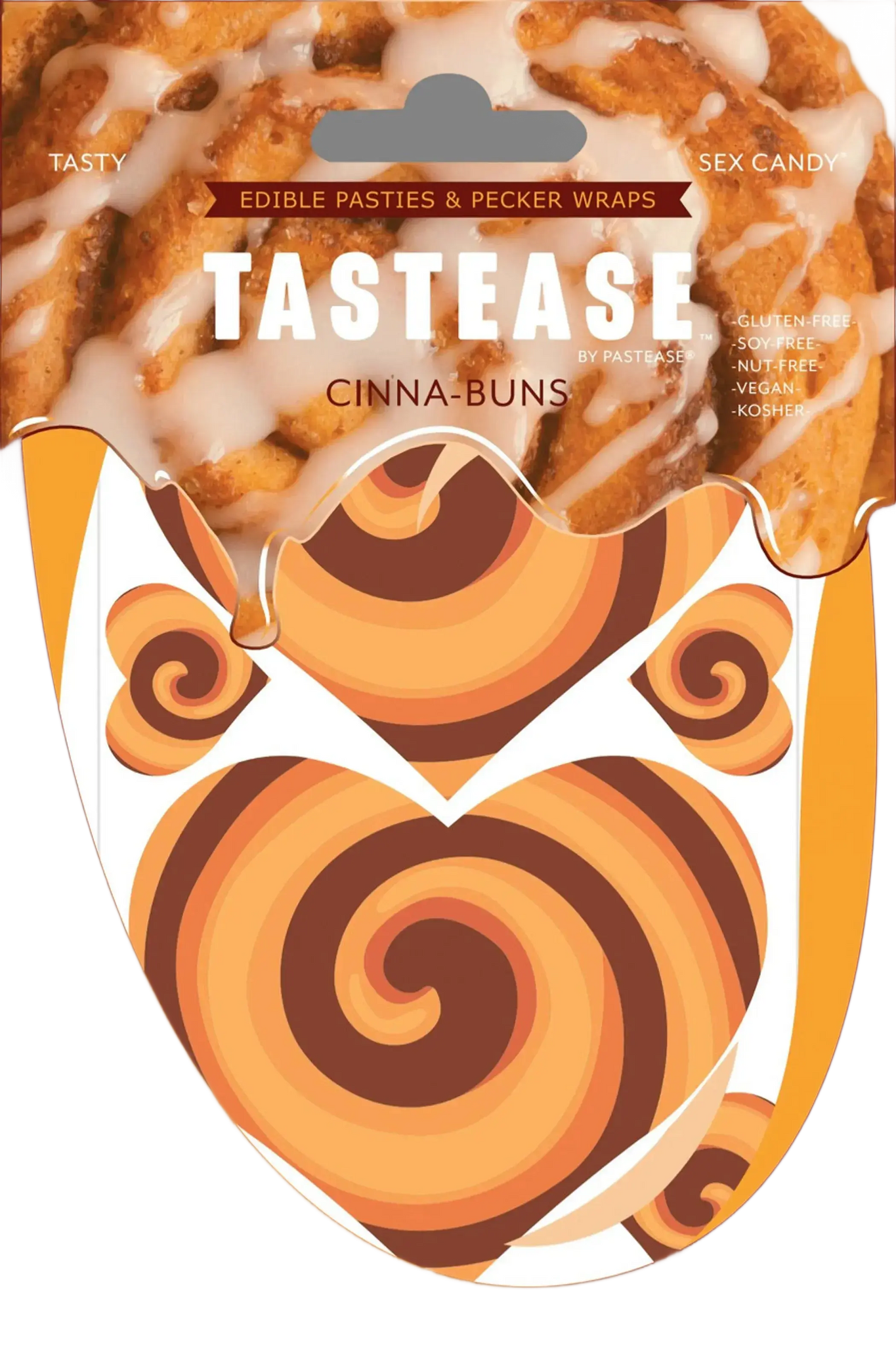 TASTEASE CINNA-BUN EDIBLE NIPPLE PASTIES & PECKER WRAPS Pastease
