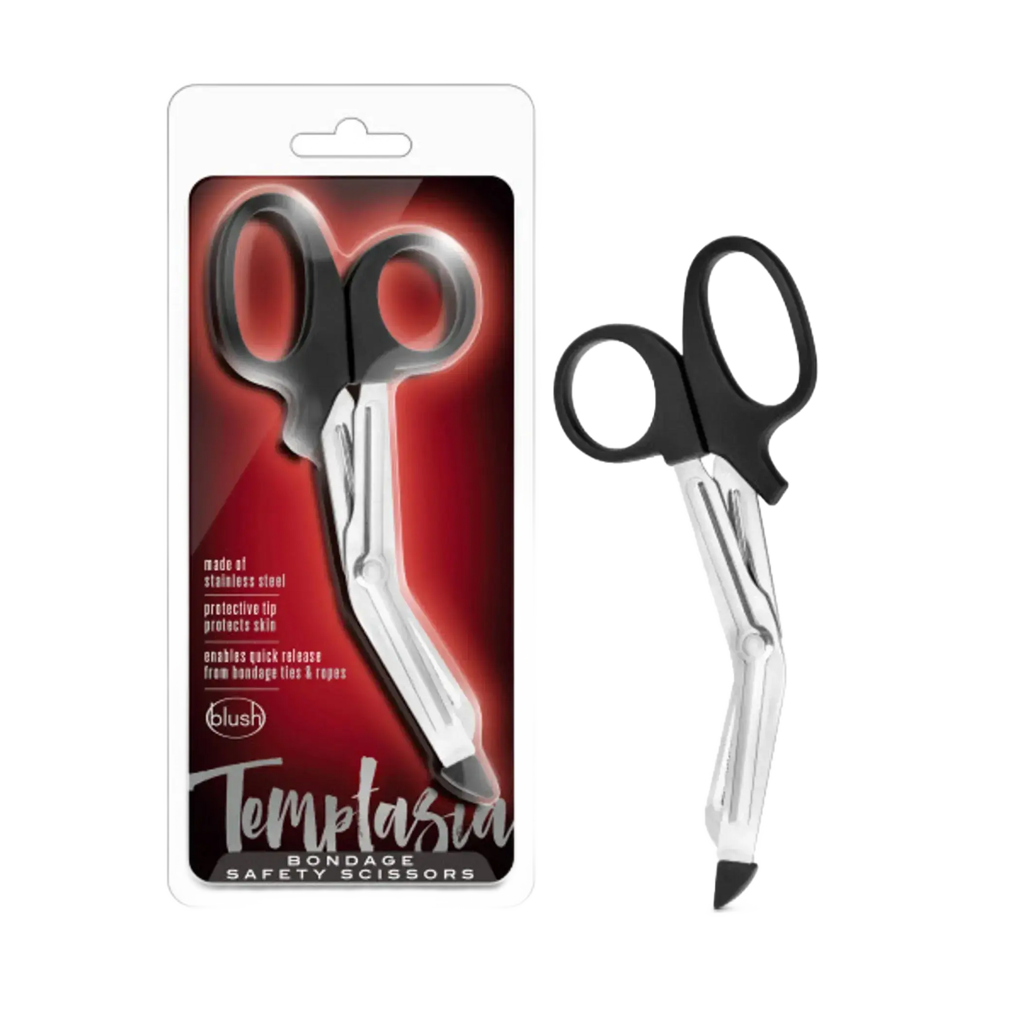 TEMPTASIA SAFETY SCISSORS BLACK Blush Novelties
