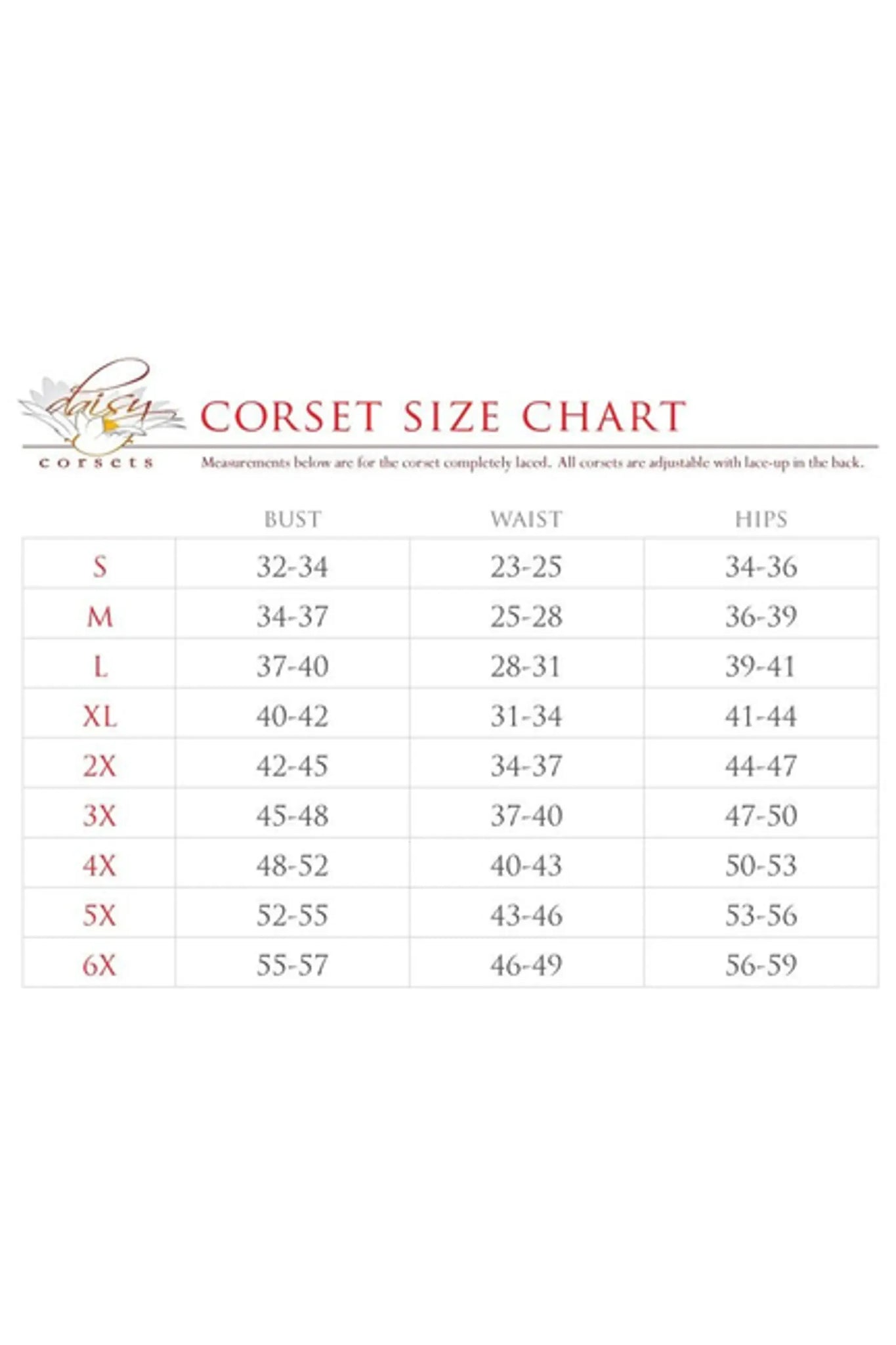 Top Drawer 4 PC Naughty Nurse Corset Costume Daisy Corsets