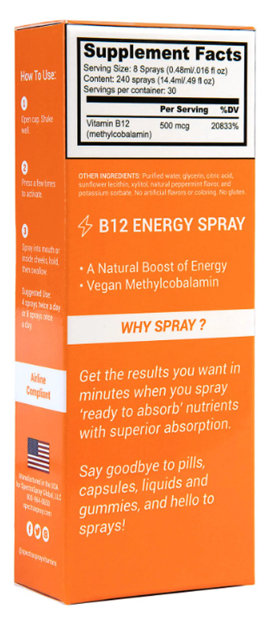 Weight Loss Support Oral Spray Supplement Kit by SpectraSpray SpectraSpray Global