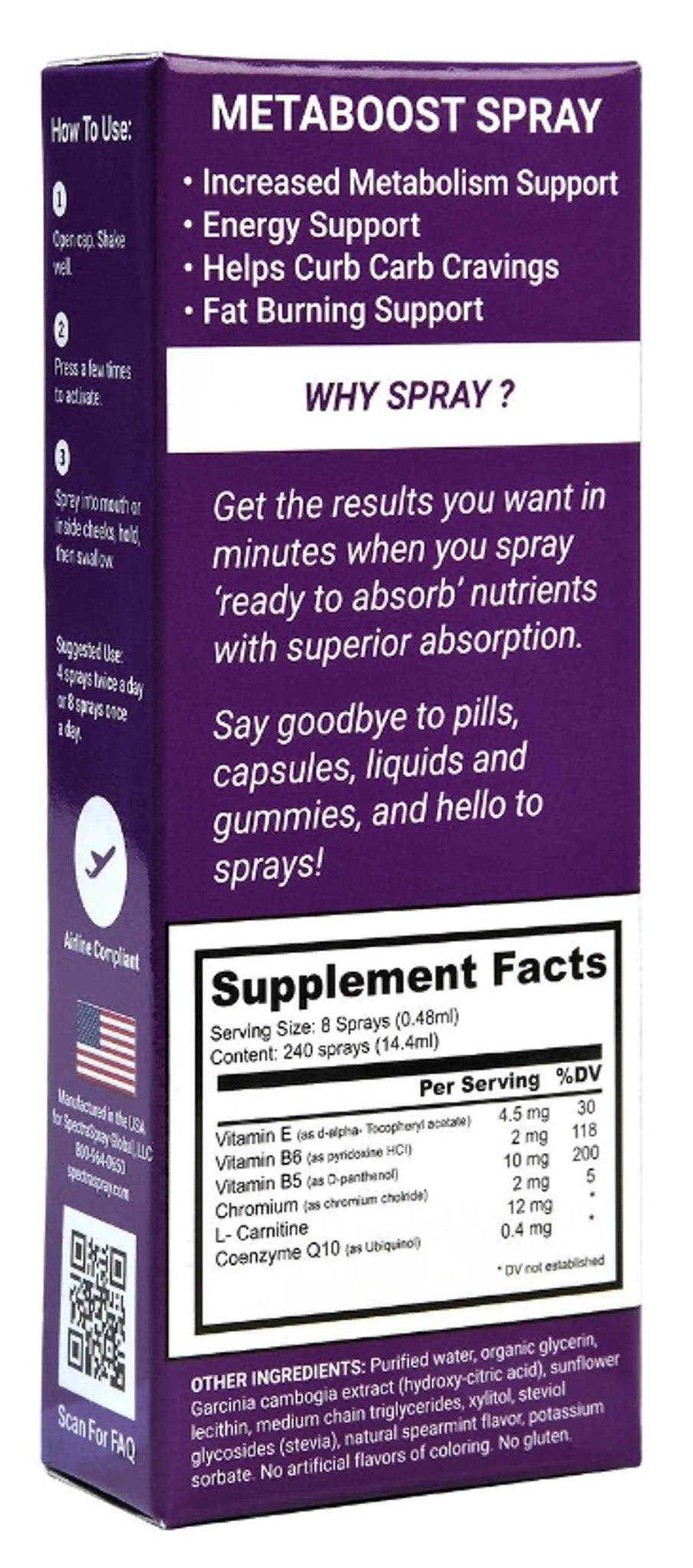 Weight Loss Support Oral Spray Supplement Kit by SpectraSpray SpectraSpray Global