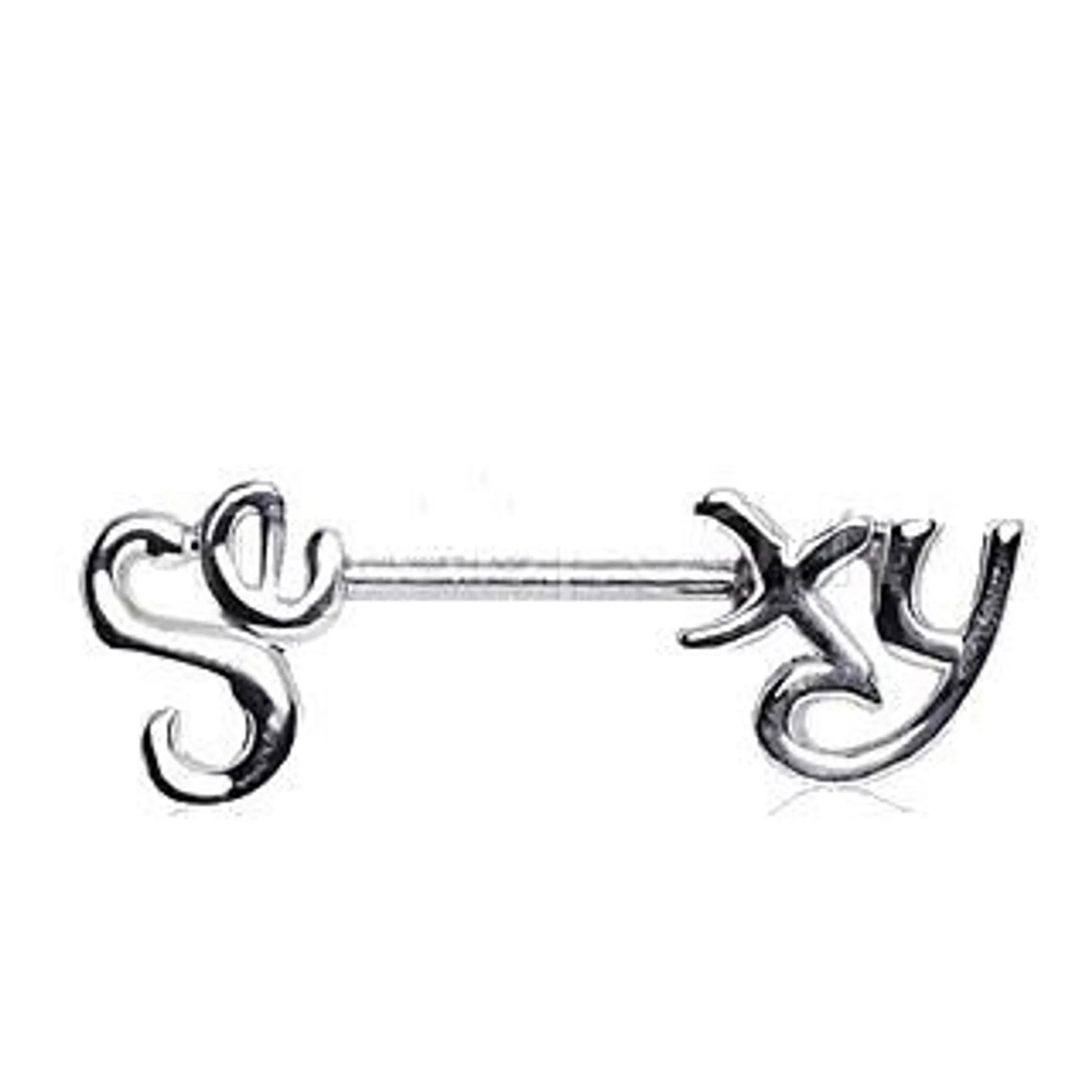 316L Surgical Steel â€˜Sexyâ€™ Nipple Bar