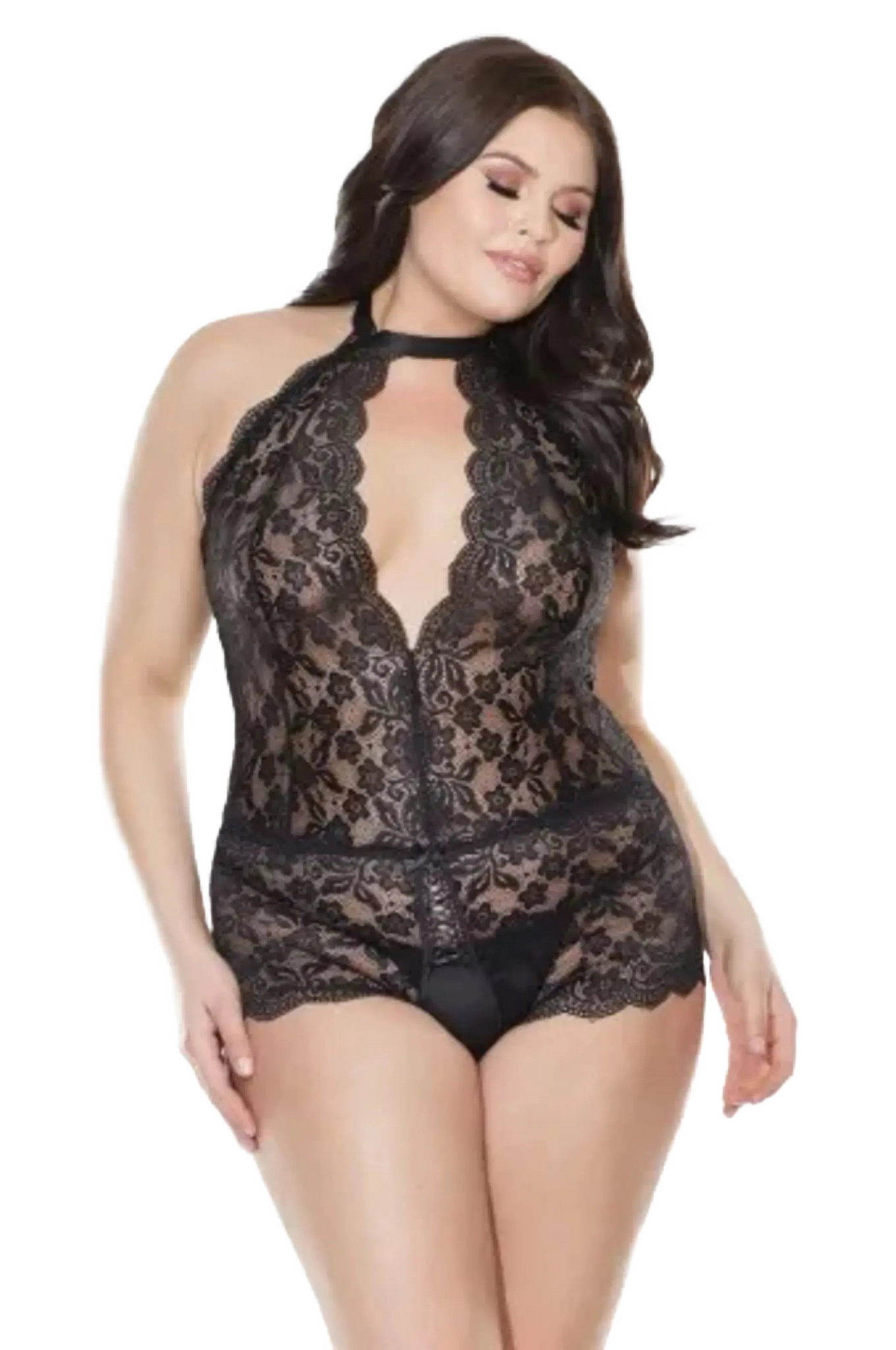 Coquette Diva Crotchless Teddy Coquette