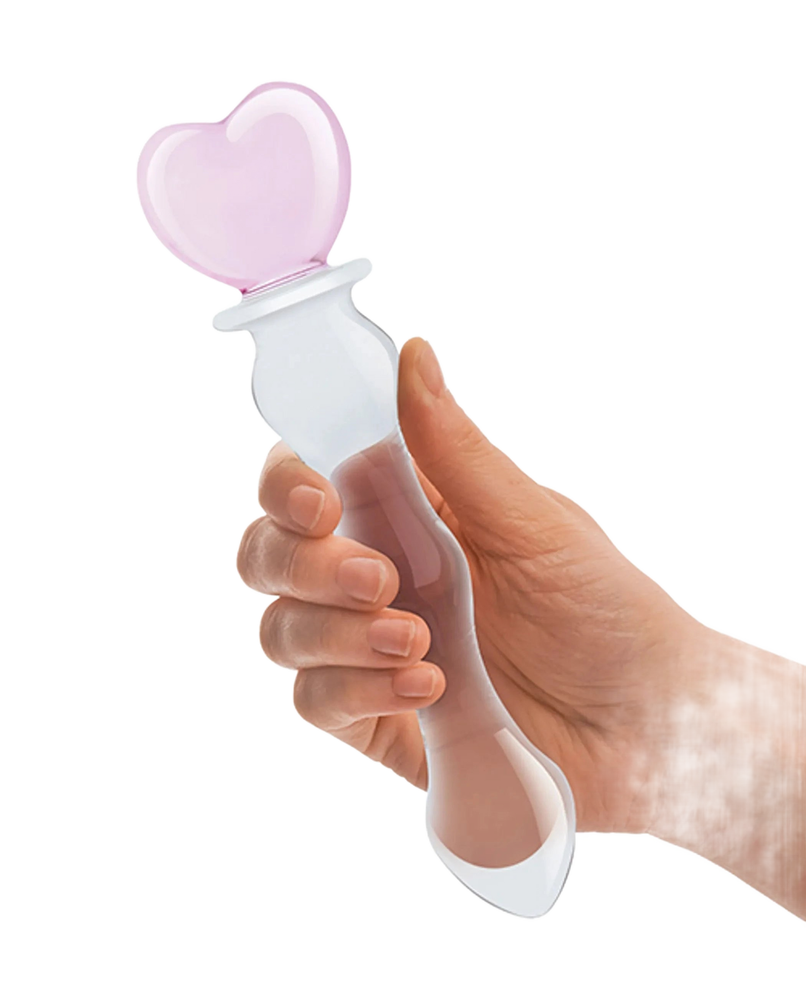 GLAS 8 SWEETHEART GLASS DILDO " Electric / Hustler Lingerie
