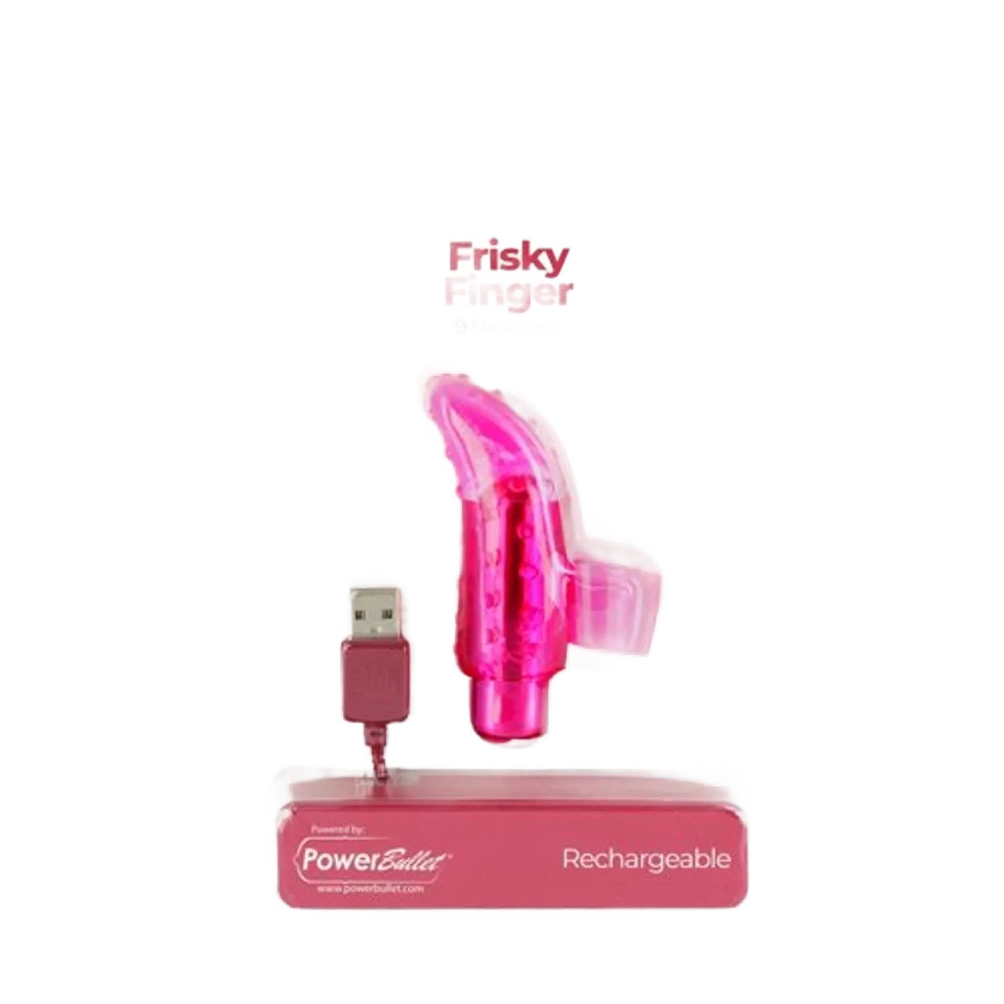 RECHARGEABLE FRISKY FINGER MASSAGER PINK BMS Enterprises