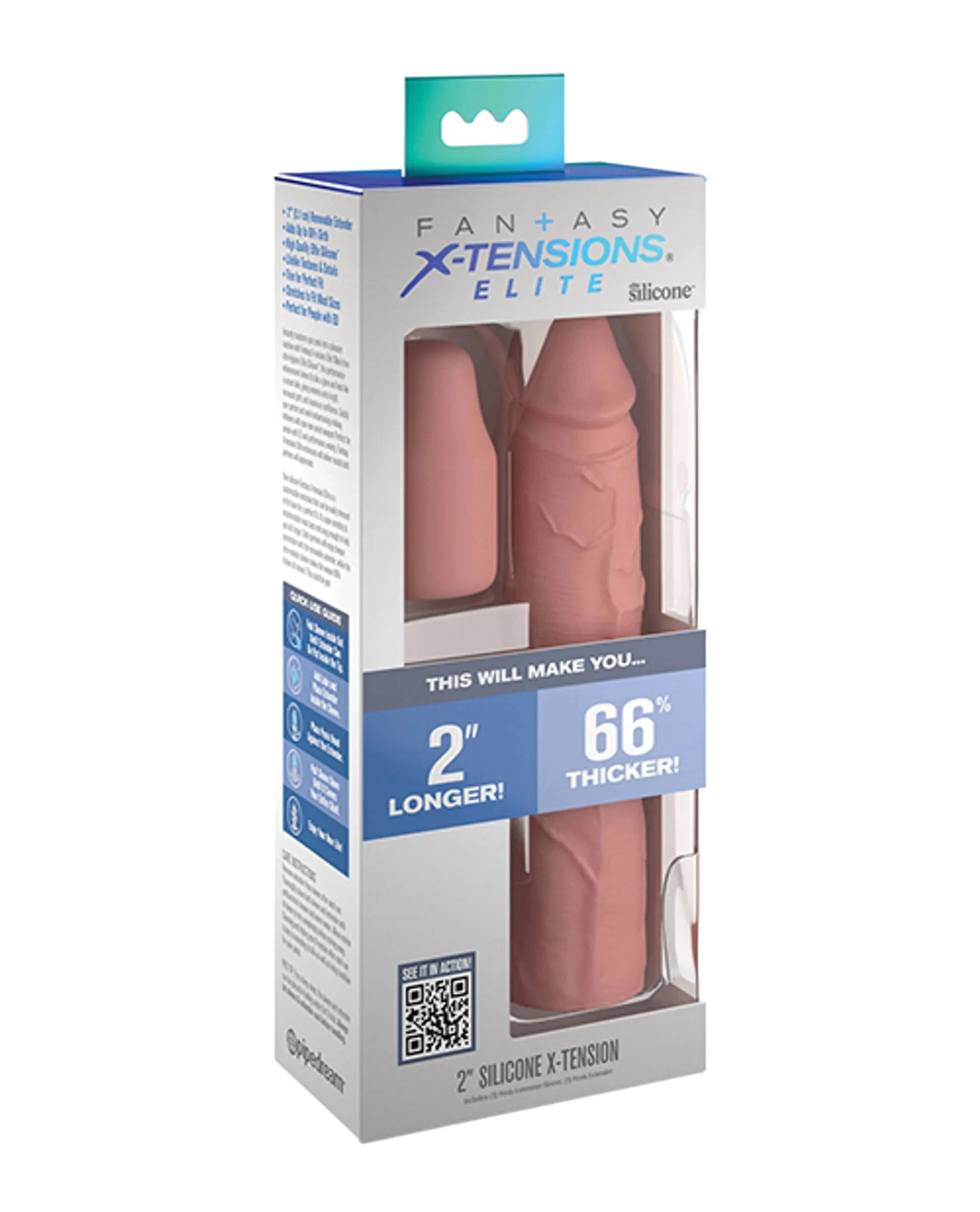 FANTASY X-TENSIONS ELITE 8IN SLEEVE W/ 2IN PLUG LIGHT Pipedream Products