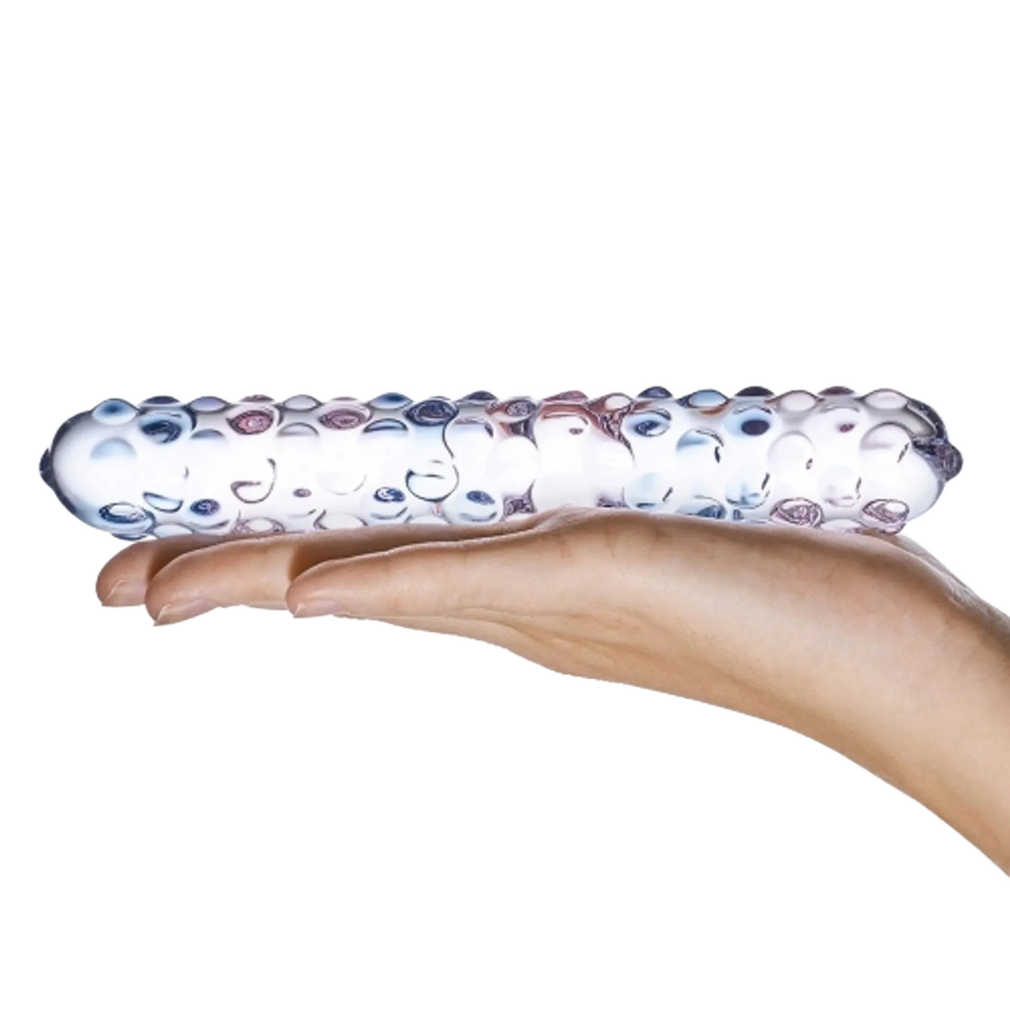 GLAS PURPLE ROSE NUBBY DILDO Electric / Hustler Lingerie