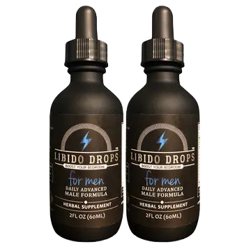 Libido Drops™ for Men — 2 bottle pack, natural herbal libido support