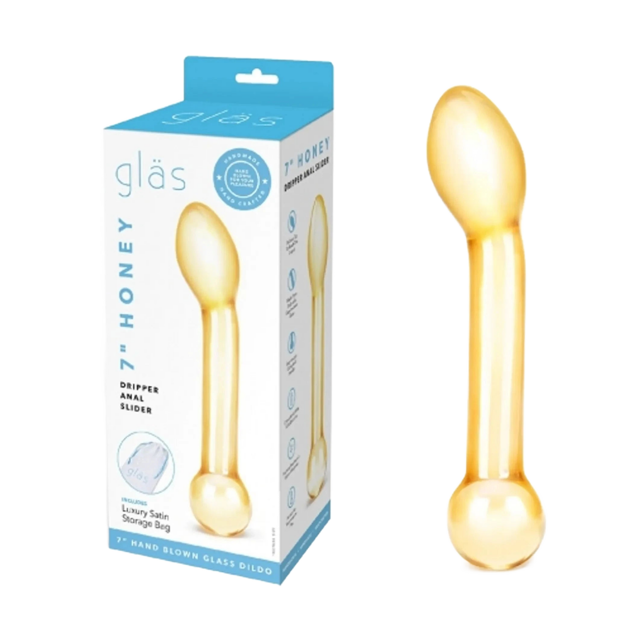 GLAS 7IN HONEY DRIPPER ANAL SLIDER Electric / Hustler Lingerie