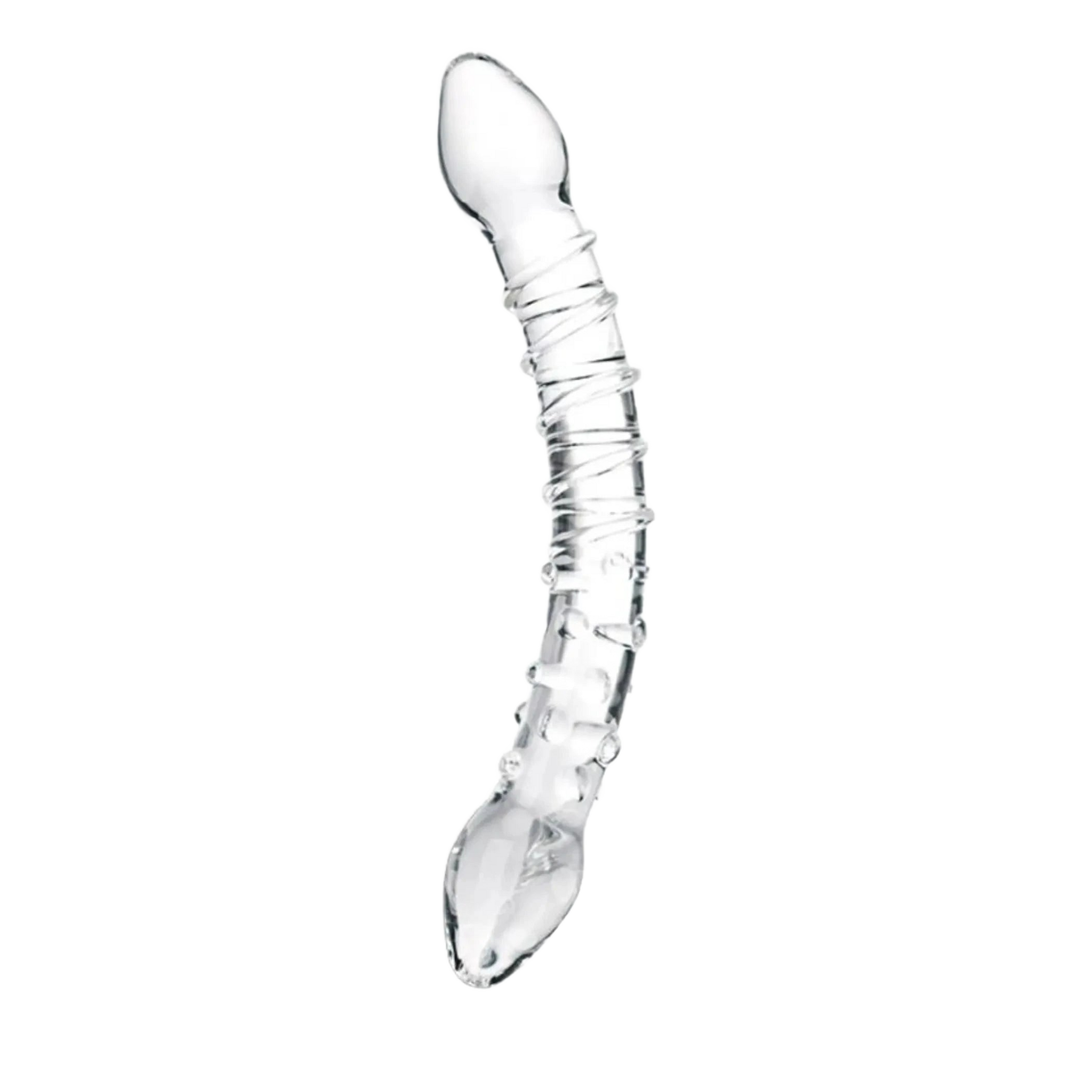 GLAS DOUBLE TROUBLE GLASS DILDO Electric / Hustler Lingerie