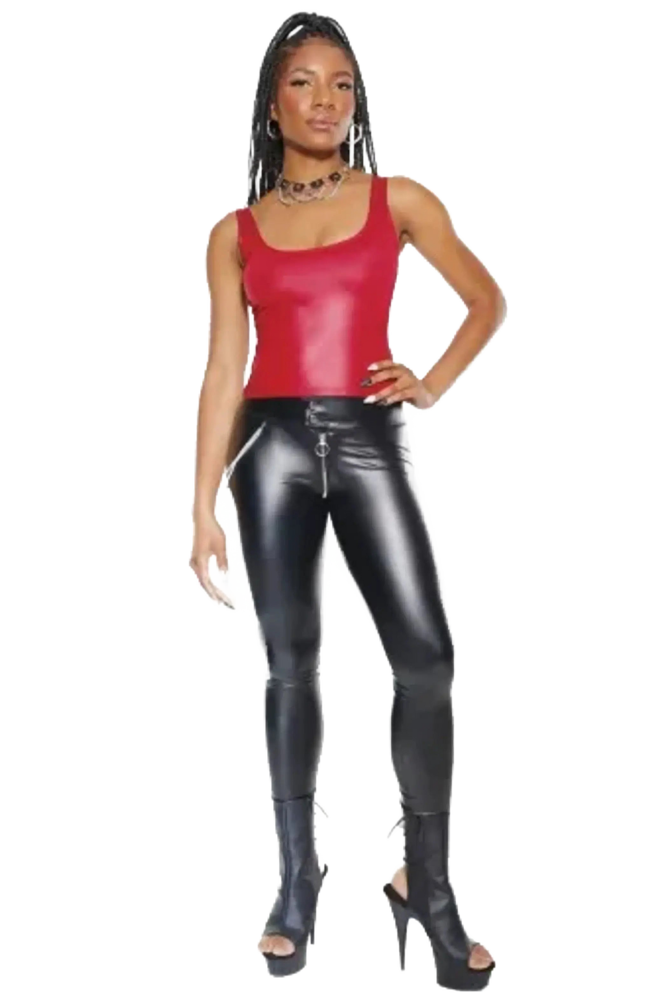 Coquette Wetlook Tank Top Coquette