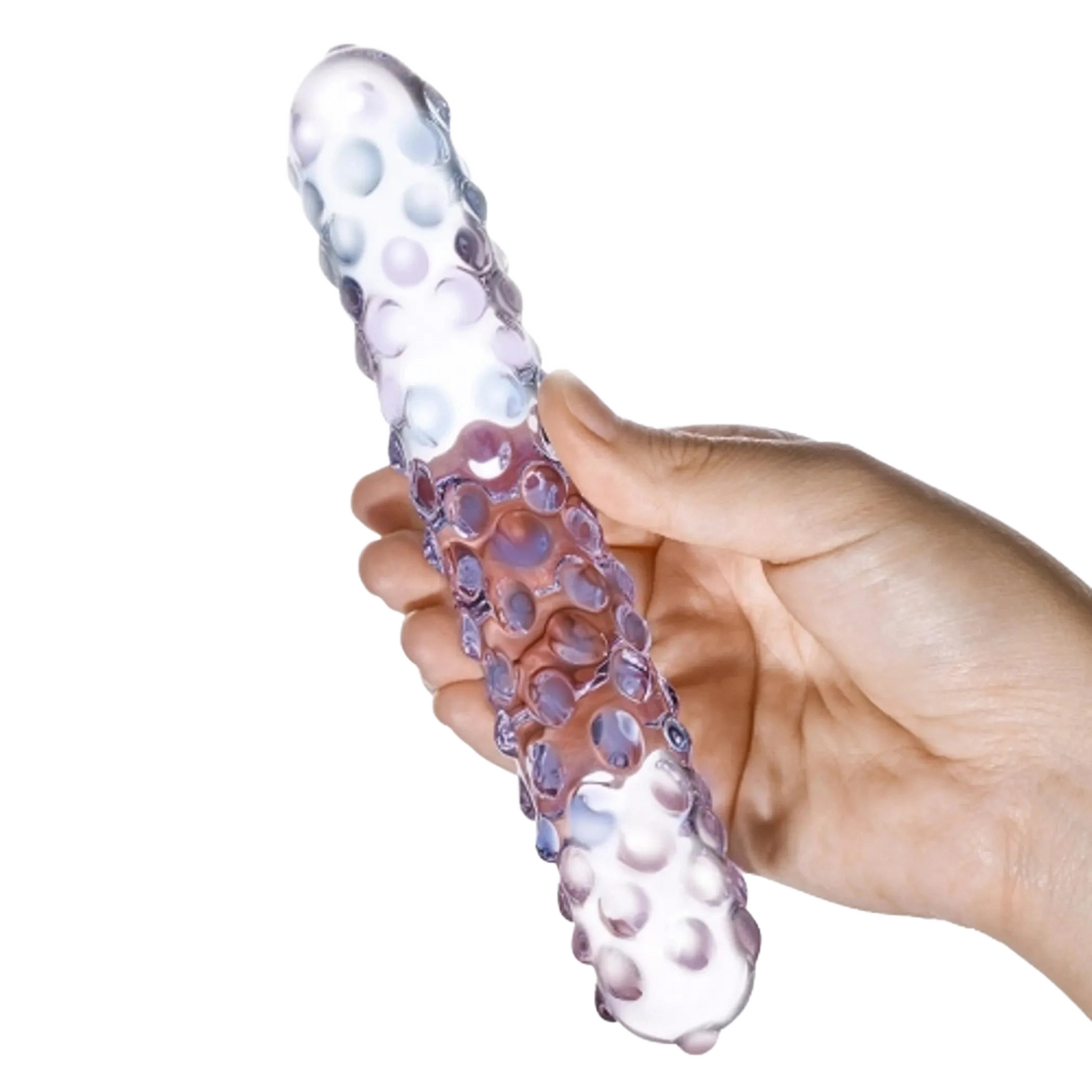 GLAS PURPLE ROSE NUBBY DILDO Electric / Hustler Lingerie