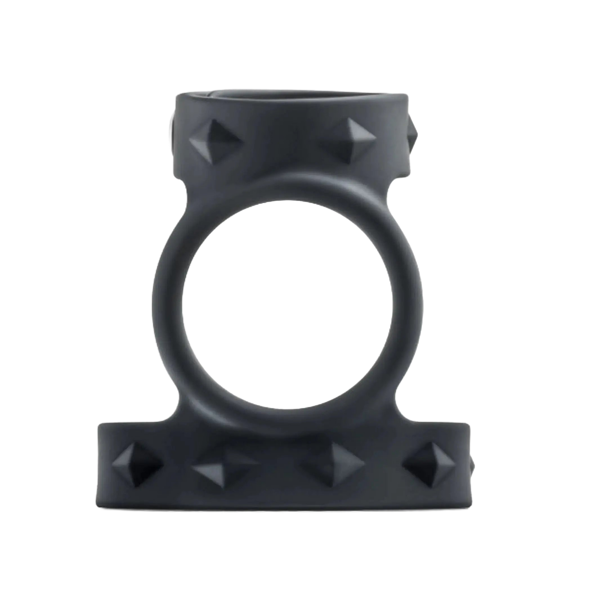 PERFORMANCE VS8 SILICONE DOUBLE COCK & BALL STRAP BLACK Blush Novelties