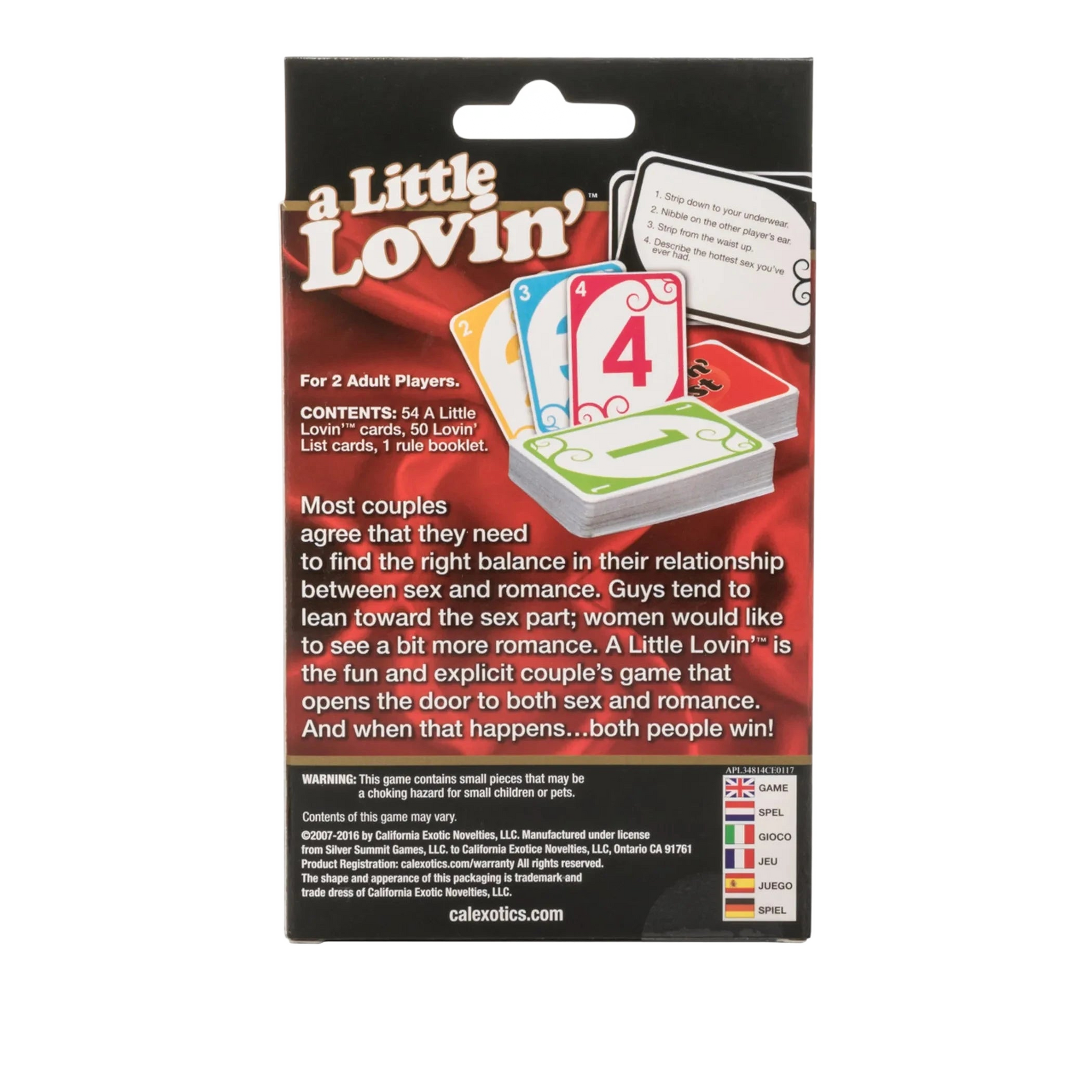 A LITTLE LOVIN GAME California Exotic Novelties