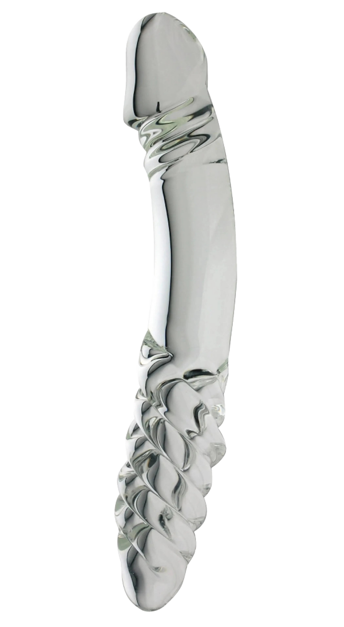 DOUBLE ENDED DONG W/TWIST CLEAR Spartacus