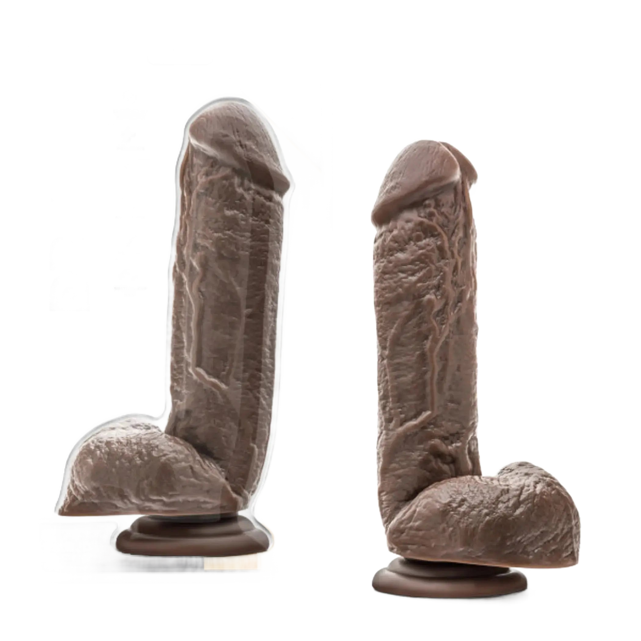 DR SKIN MR D 8.5IN DILDO W/ SUCTION CUP CHOCOLATE Blush Novelties