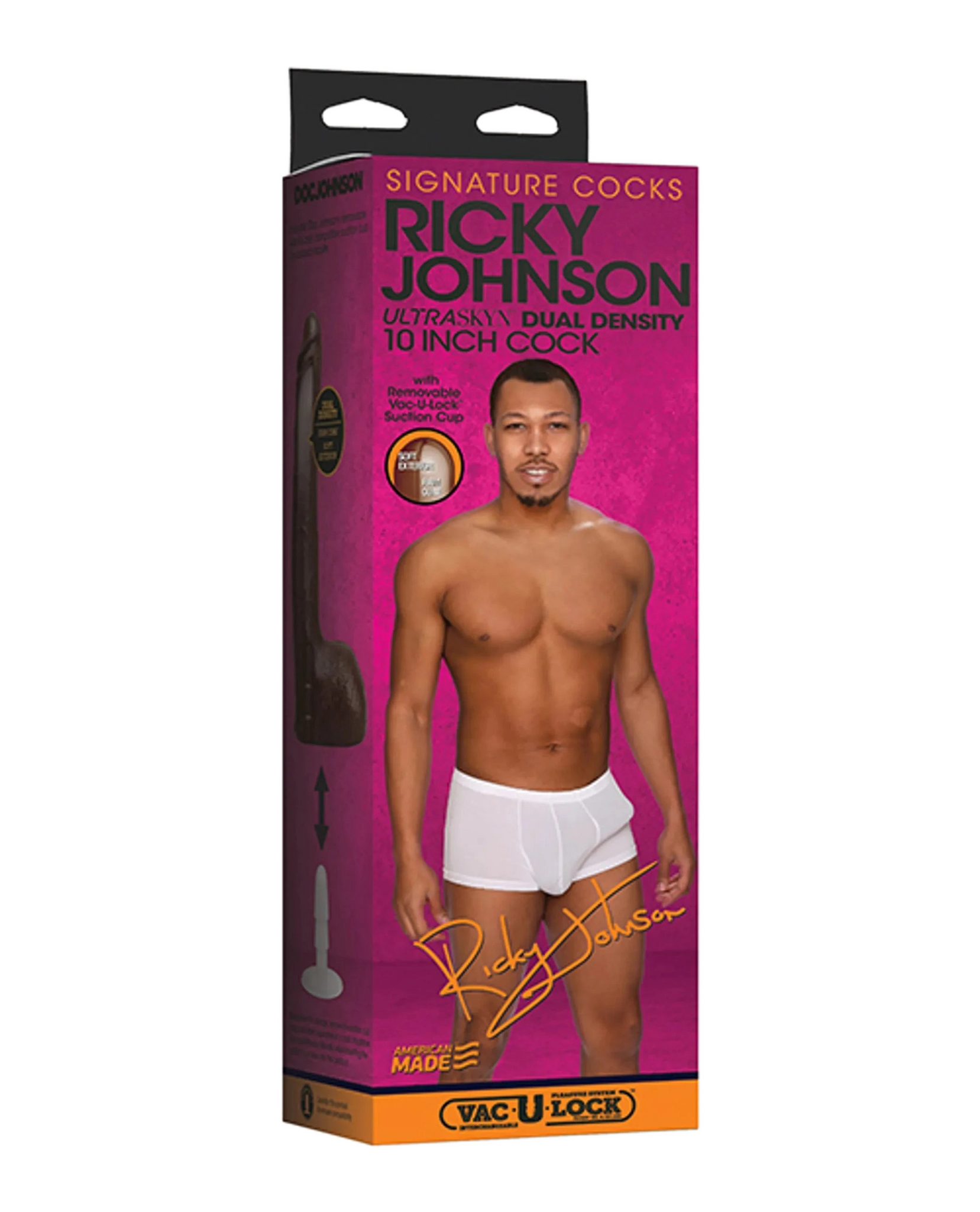 SIGNATURE COCKS RICKY JOHNSON 10IN W/ REMOVEABLE VAC-U-LOCK SUCTION CUP Doc Johnson Novelties