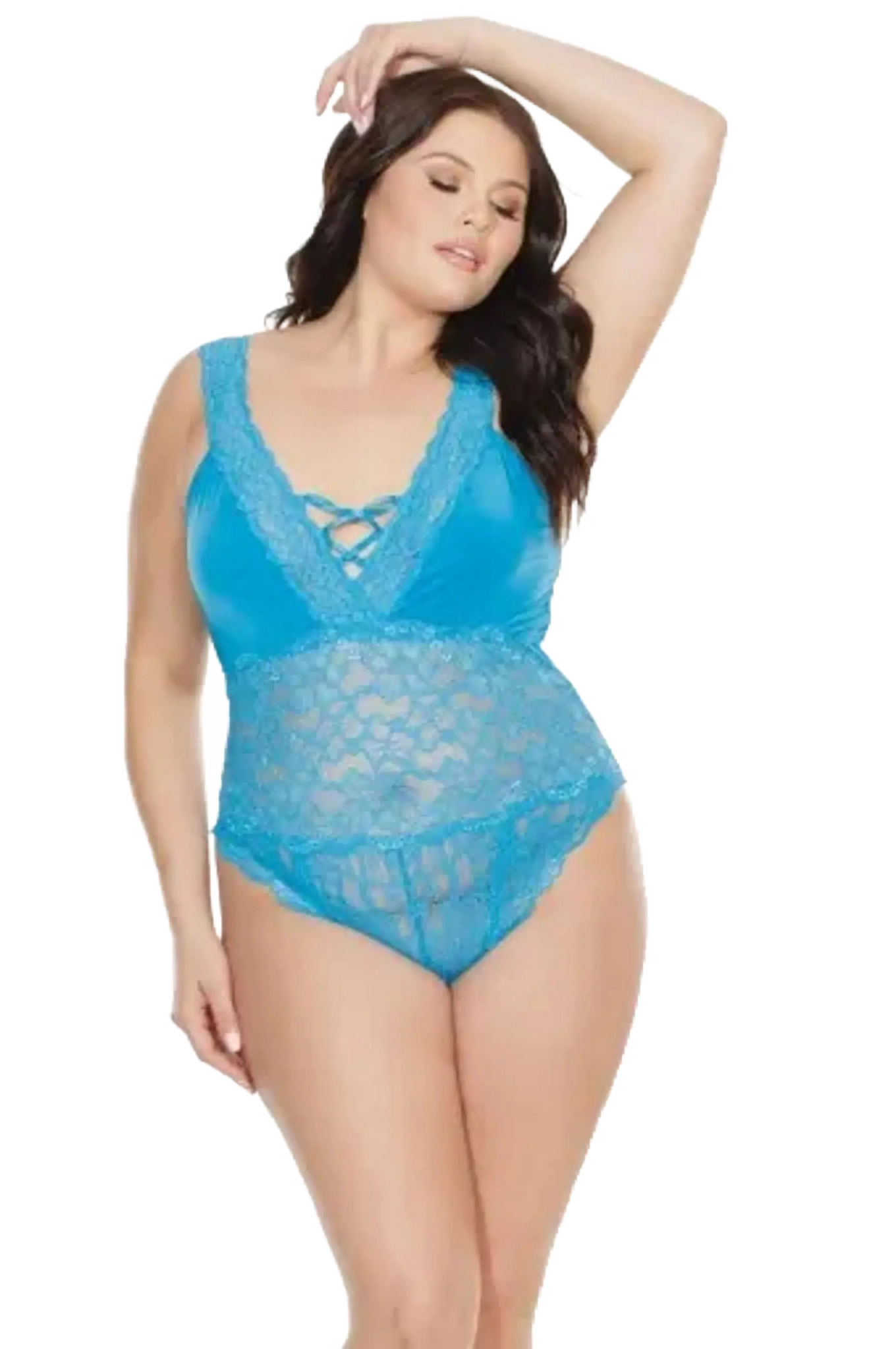 Coquette Diva Crotchless Teddy Coquette