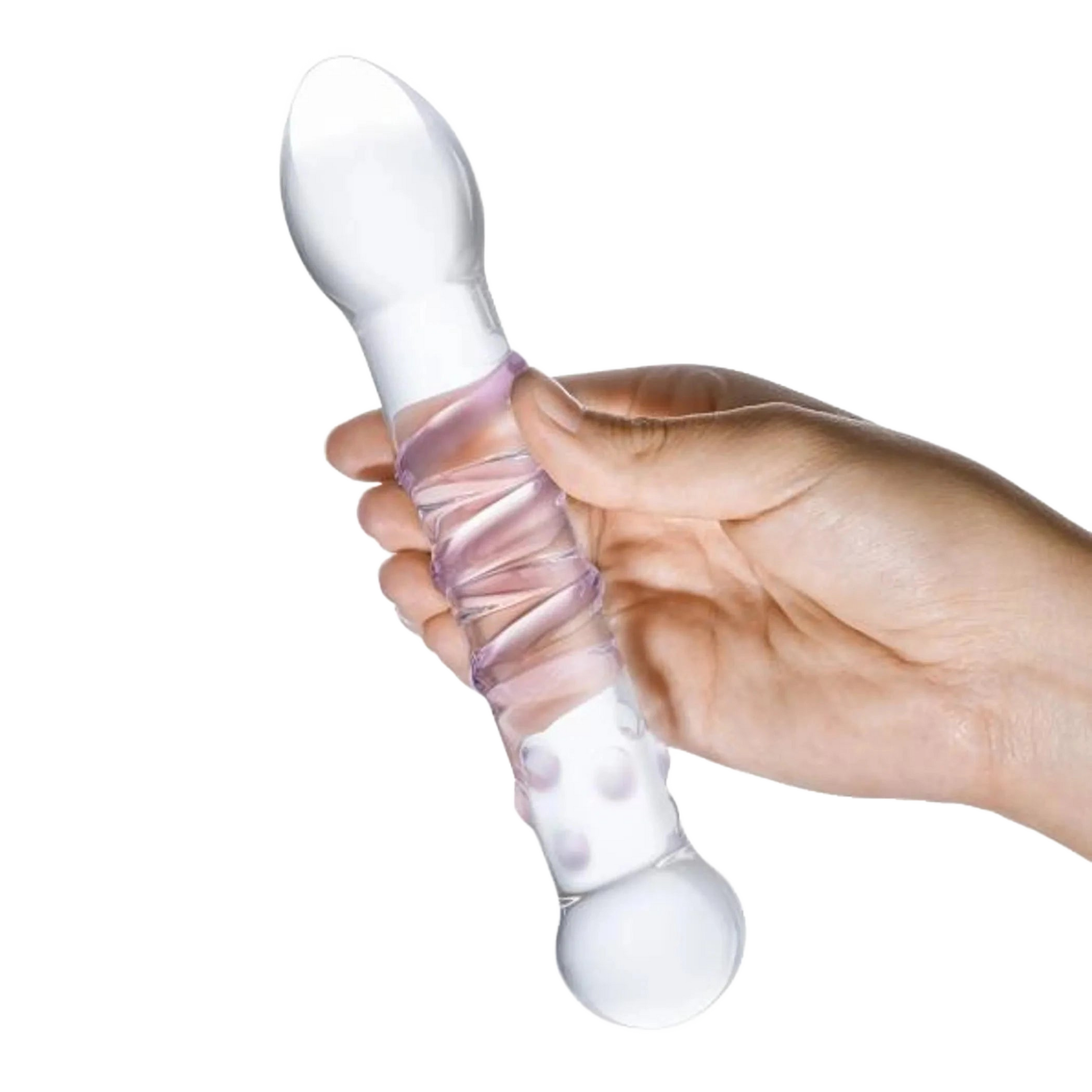 GLAS SPIRAL STAIRCASE FULL TIP DILDO Electric / Hustler Lingerie