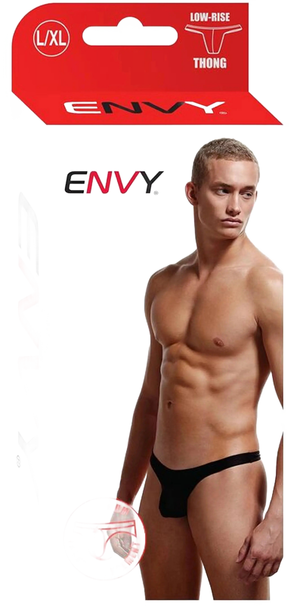 ENVY LOW RISE THONG BLACK L/XL X-Gen Products