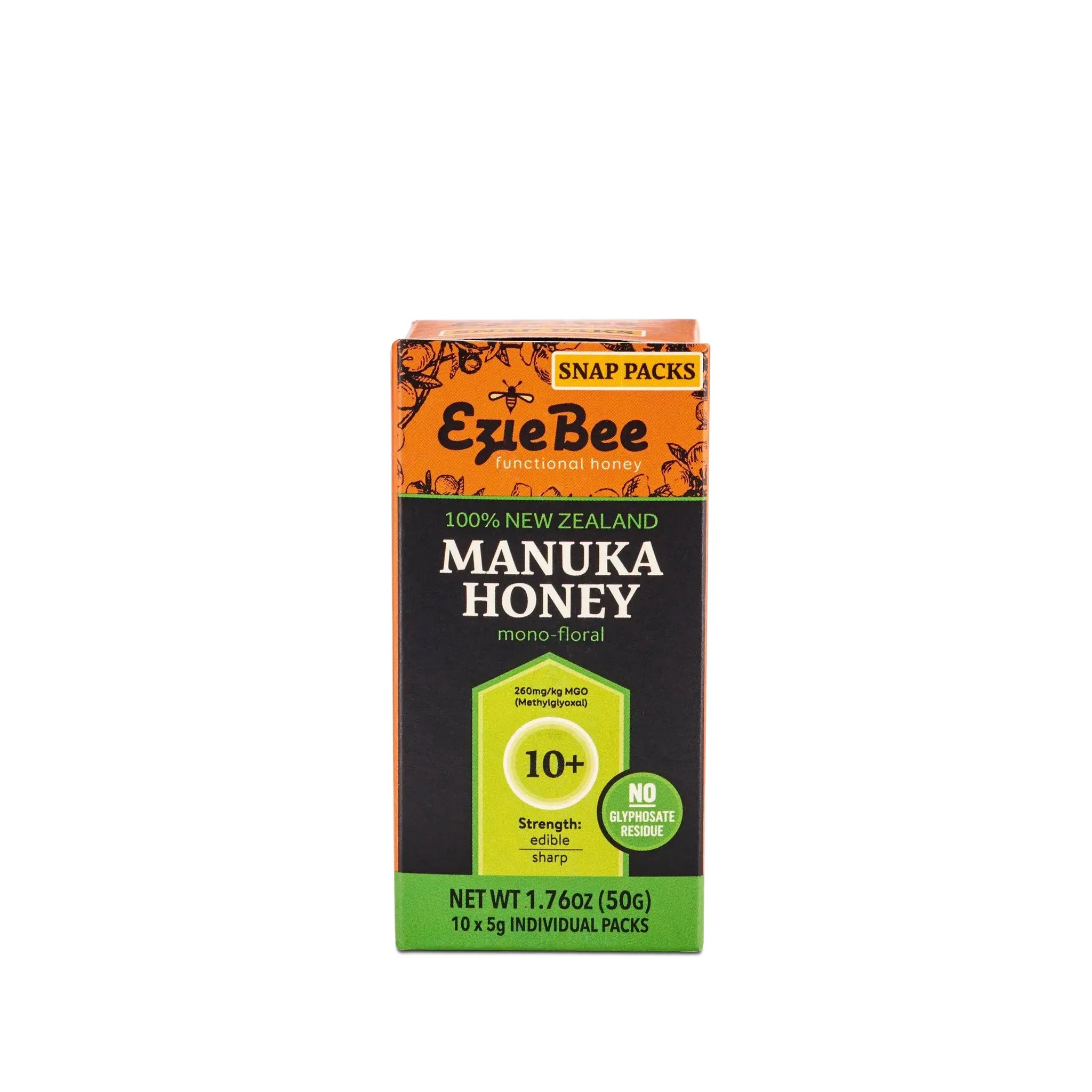 Manuka Honey 10+ 260MGO (Snap Packs) EzieBee