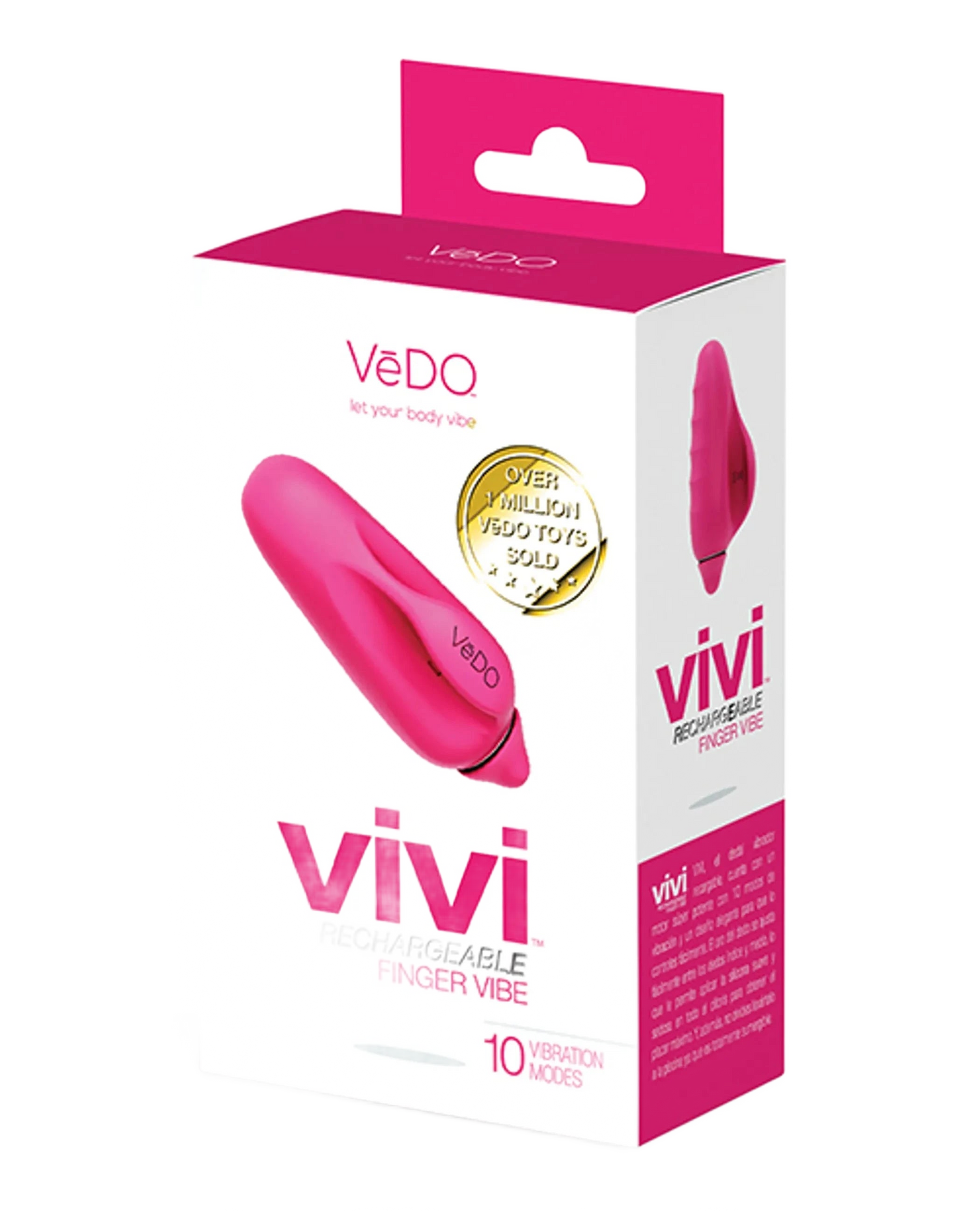 VEDO VIVI RECHARGEABLE FINGER VIBE FOXY PINK Vedo