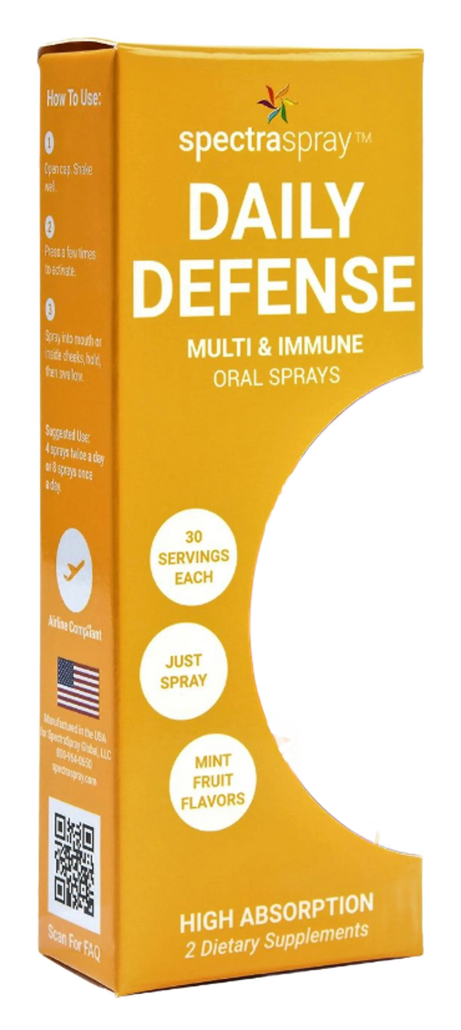 Daily Defense Oral Spray Vitamin Kit by SpectraSpray - Multi + Immune SpectraSpray Global