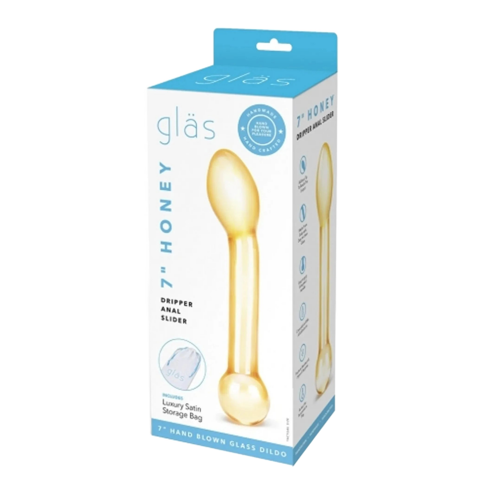 GLAS 7IN HONEY DRIPPER ANAL SLIDER Electric / Hustler Lingerie