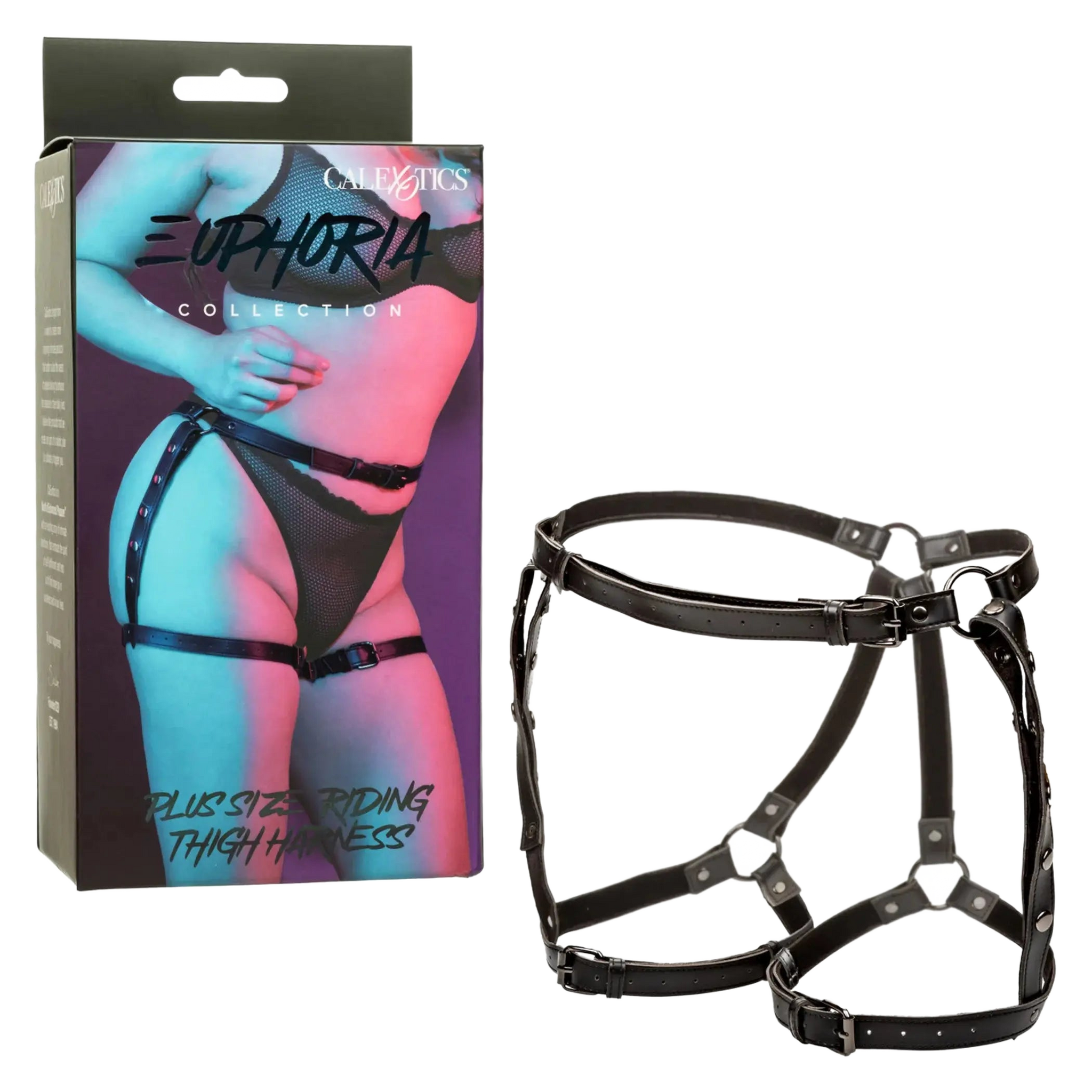EUPHORIA PLUS SIZE RIDING THIGH HARNESS California Exotic Novelties
