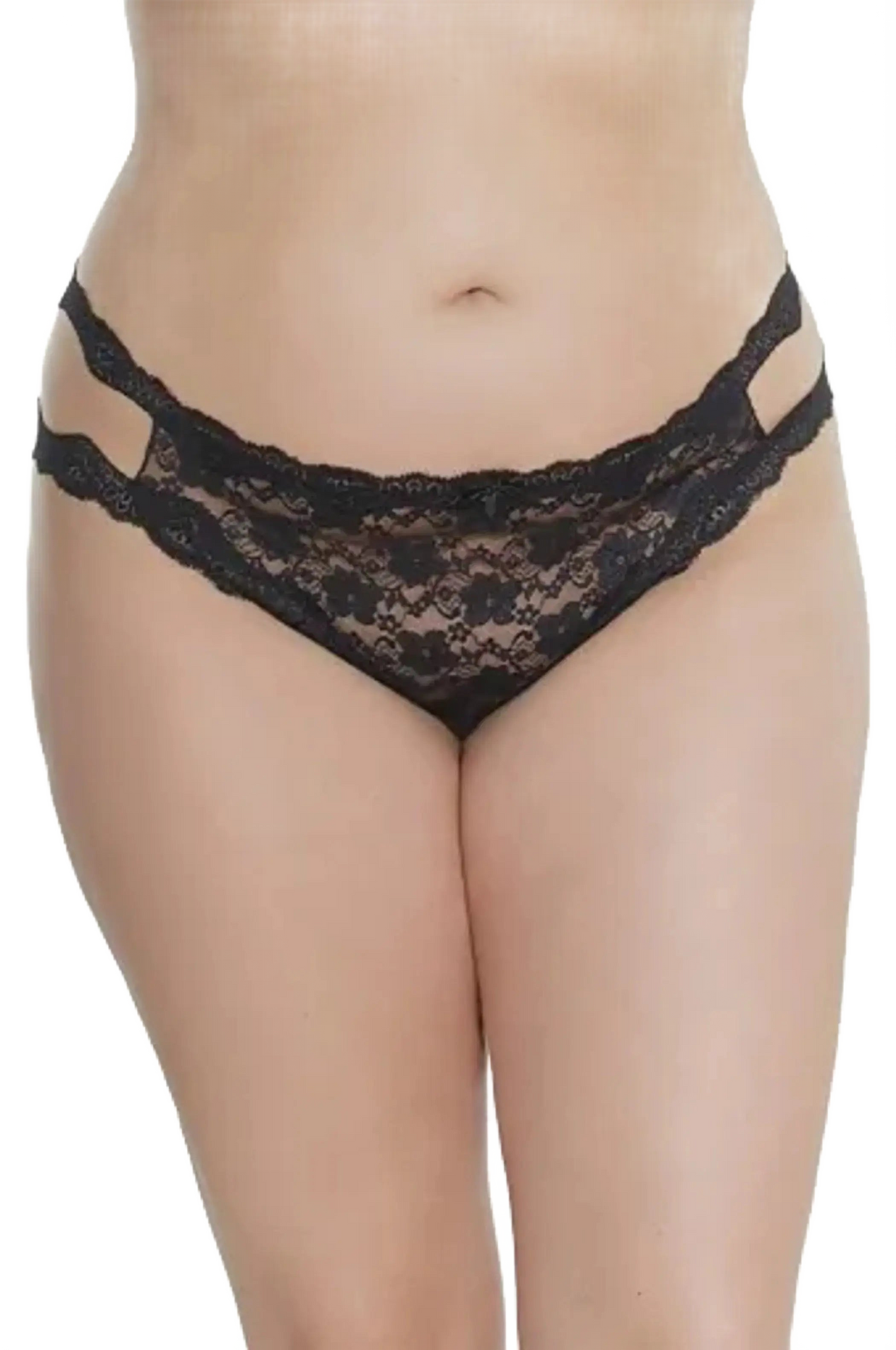 Coquette Diva Crotchless Thong - Size: OSXL | Pack Of: 1 Coquette
