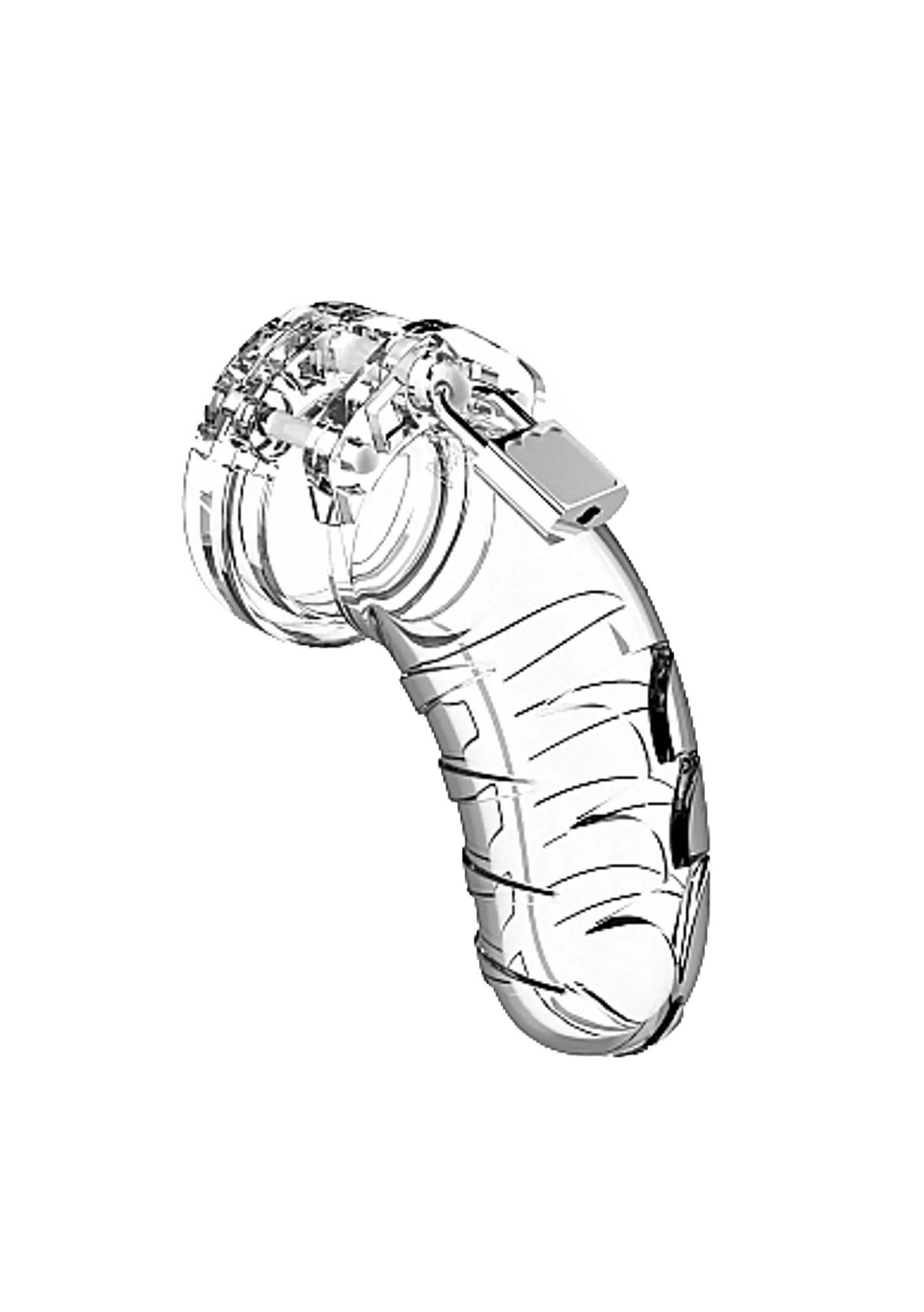 MANCAGE CHASTITY 4.5IN TRANSPARENT MODEL 04 SHOTS AMERICA