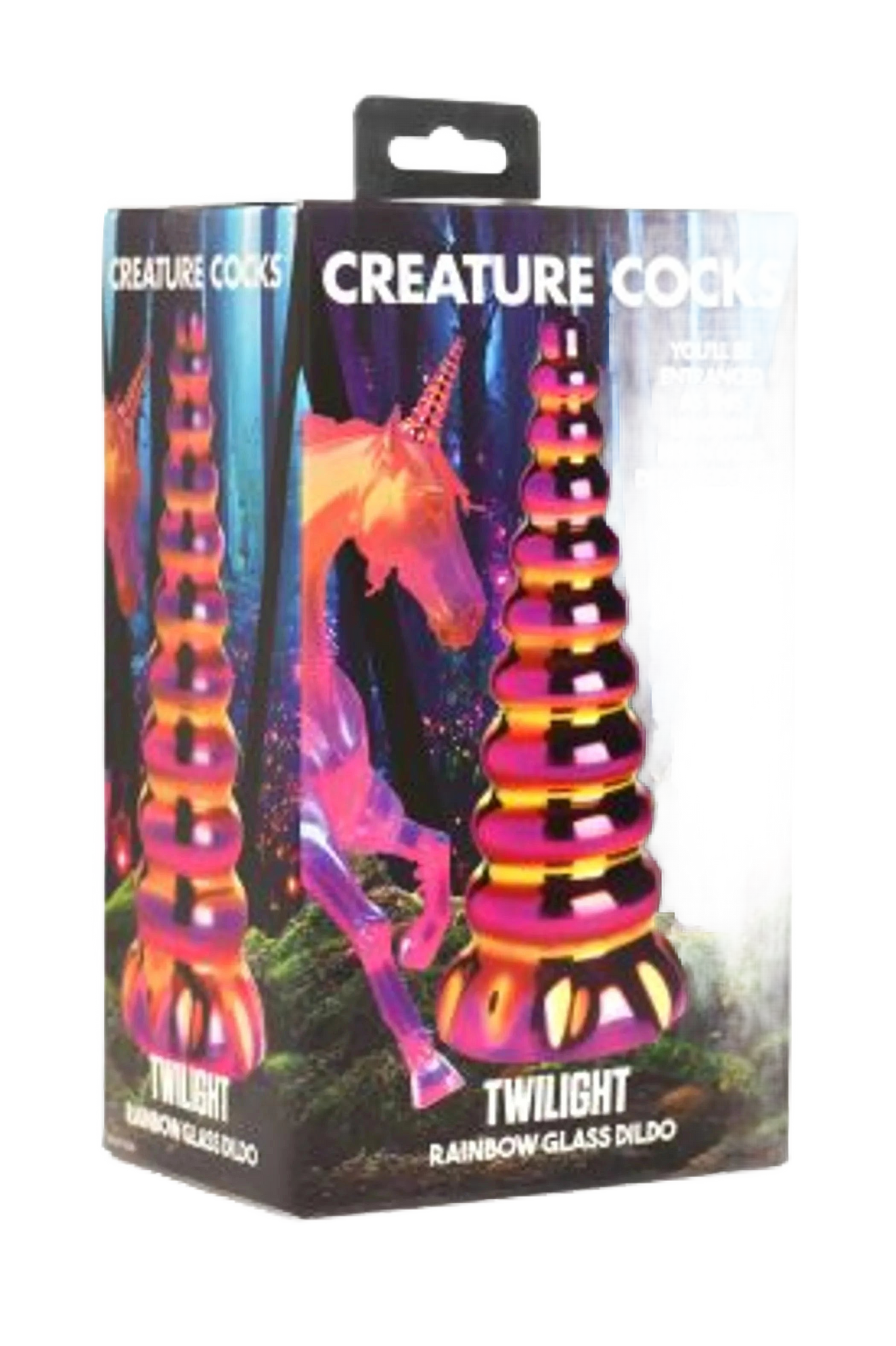 CREATURE COCKS TWILIGHT RAINBOW GLASS DILDO XR Brands