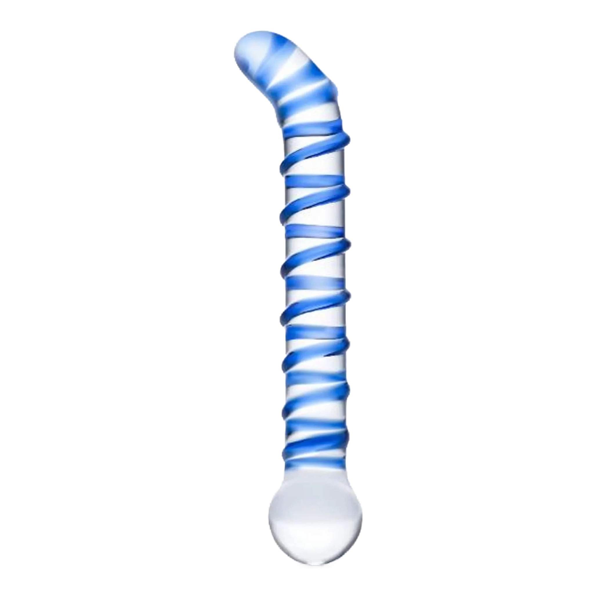 GLAS MR. SWIRLY 6.5 G-SPOT GLASS DILDO " Electric / Hustler Lingerie
